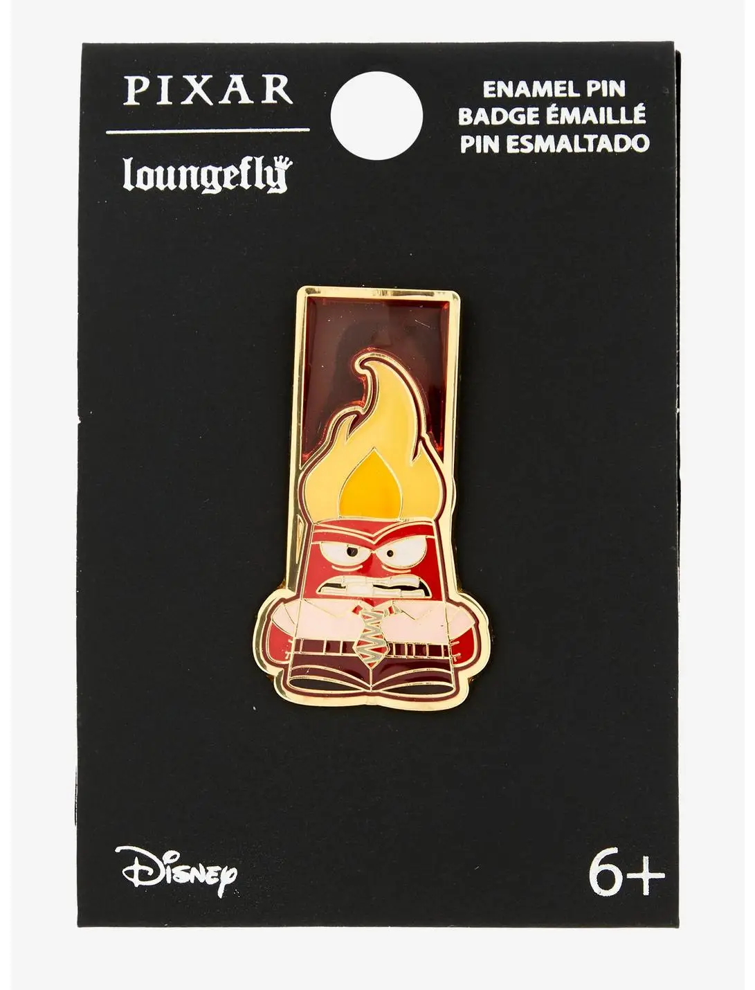 Loungefly Disney Pixar Inside Out Anger Translucent Pin — BoxLunch Exclusive