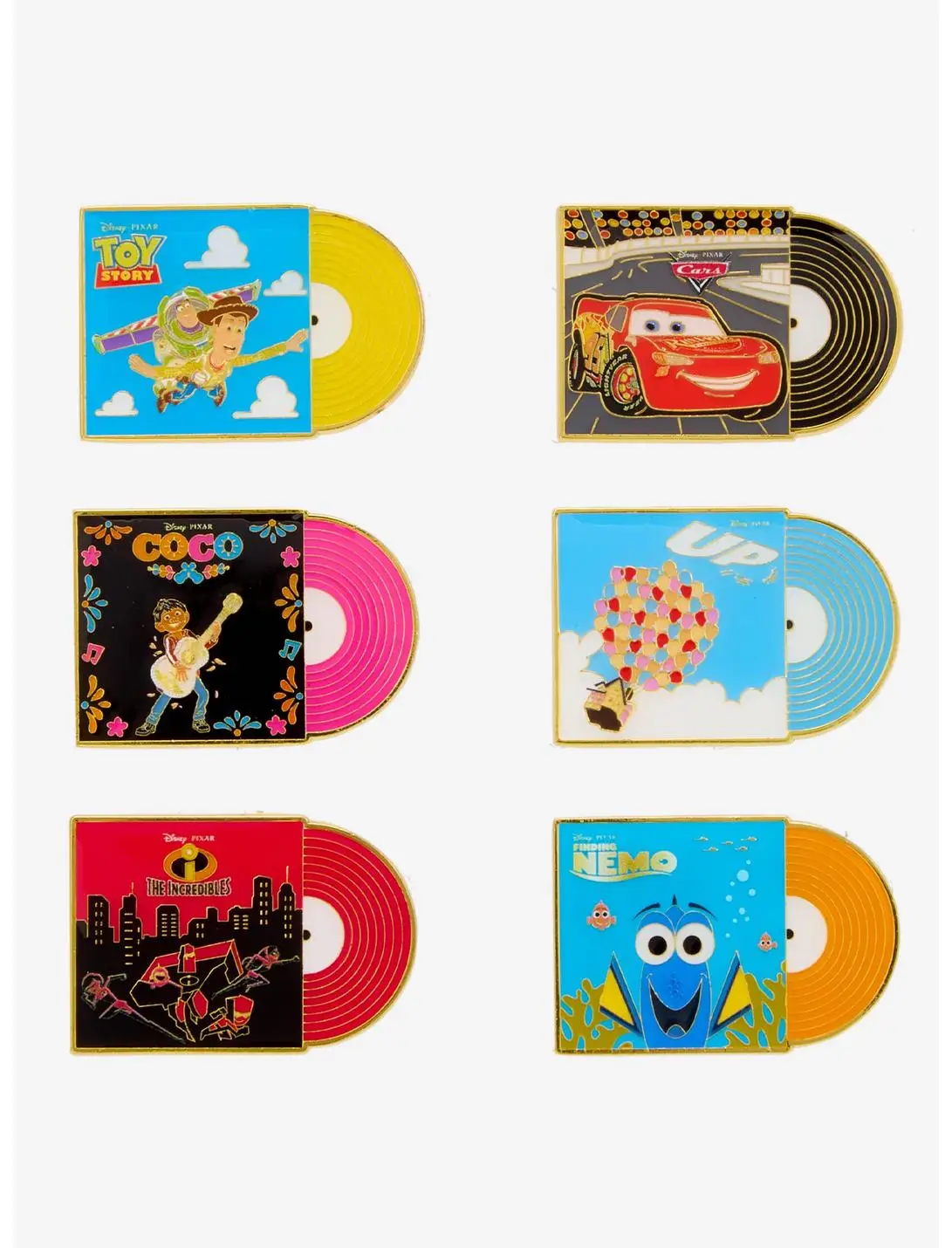 Loungefly Disney Pixar Records Blind Box Enamel Pin — BoxLunch Exclusive