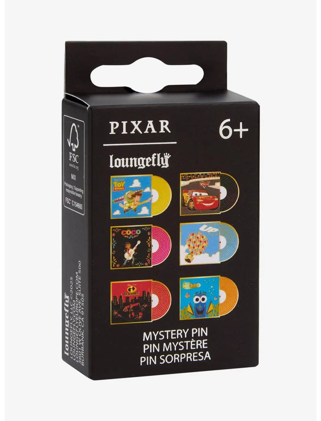 Loungefly Disney Pixar Records Blind Box Enamel Pin — BoxLunch Exclusive