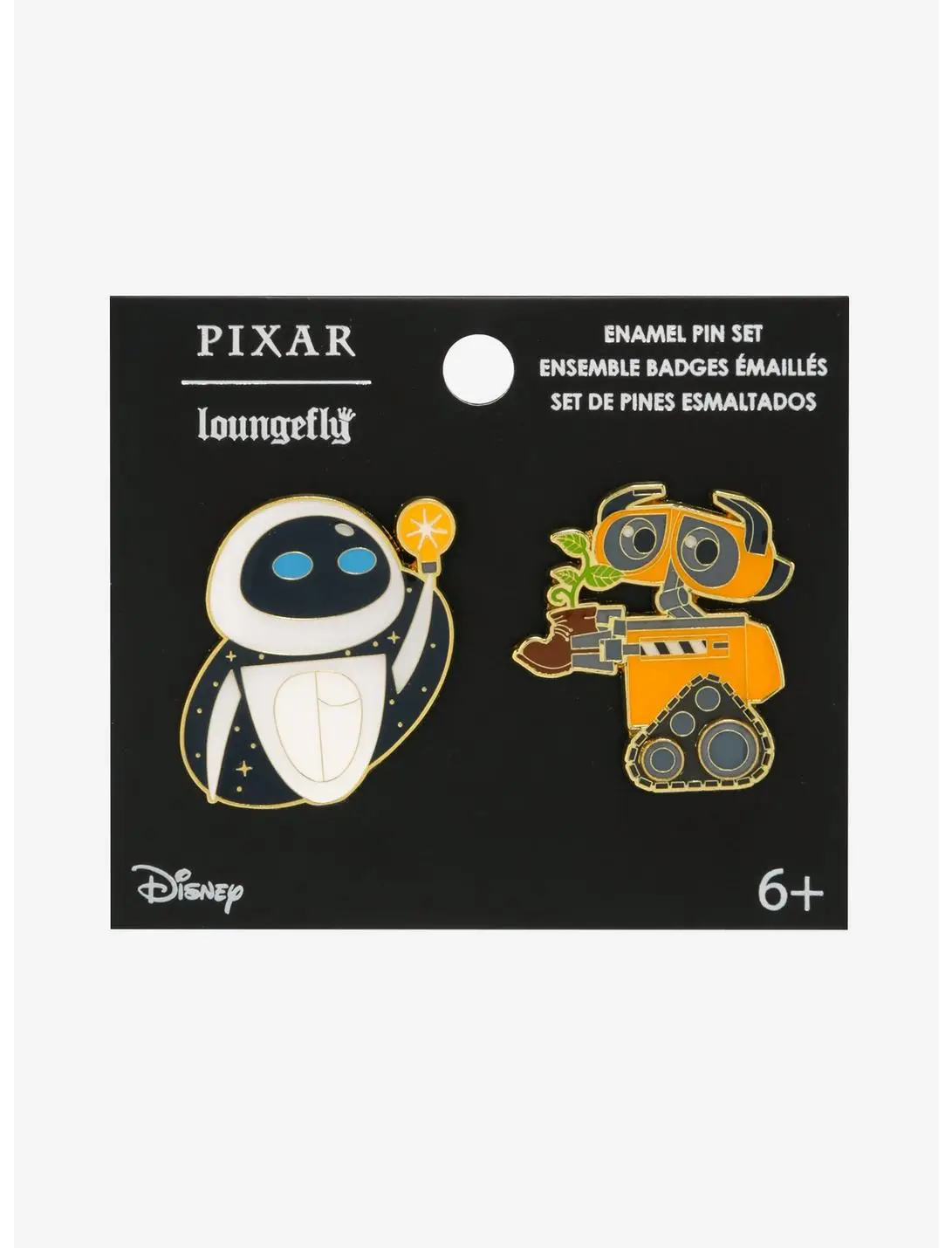 Loungefly Disney Pixar WALL-E and EVE Enamel Pin Set — BoxLunch Exclusive