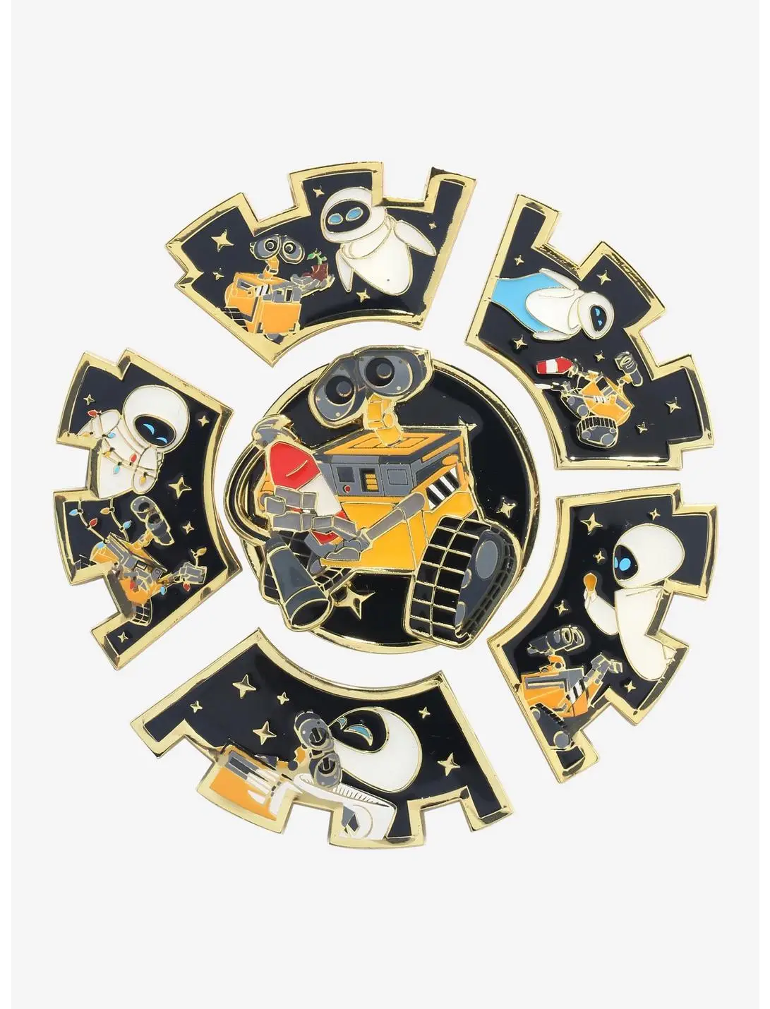 Loungefly Disney Pixar WALL-E EVE & WALL-E Puzzle Blind Box Enamel Pin - BoxLunch Exclusive