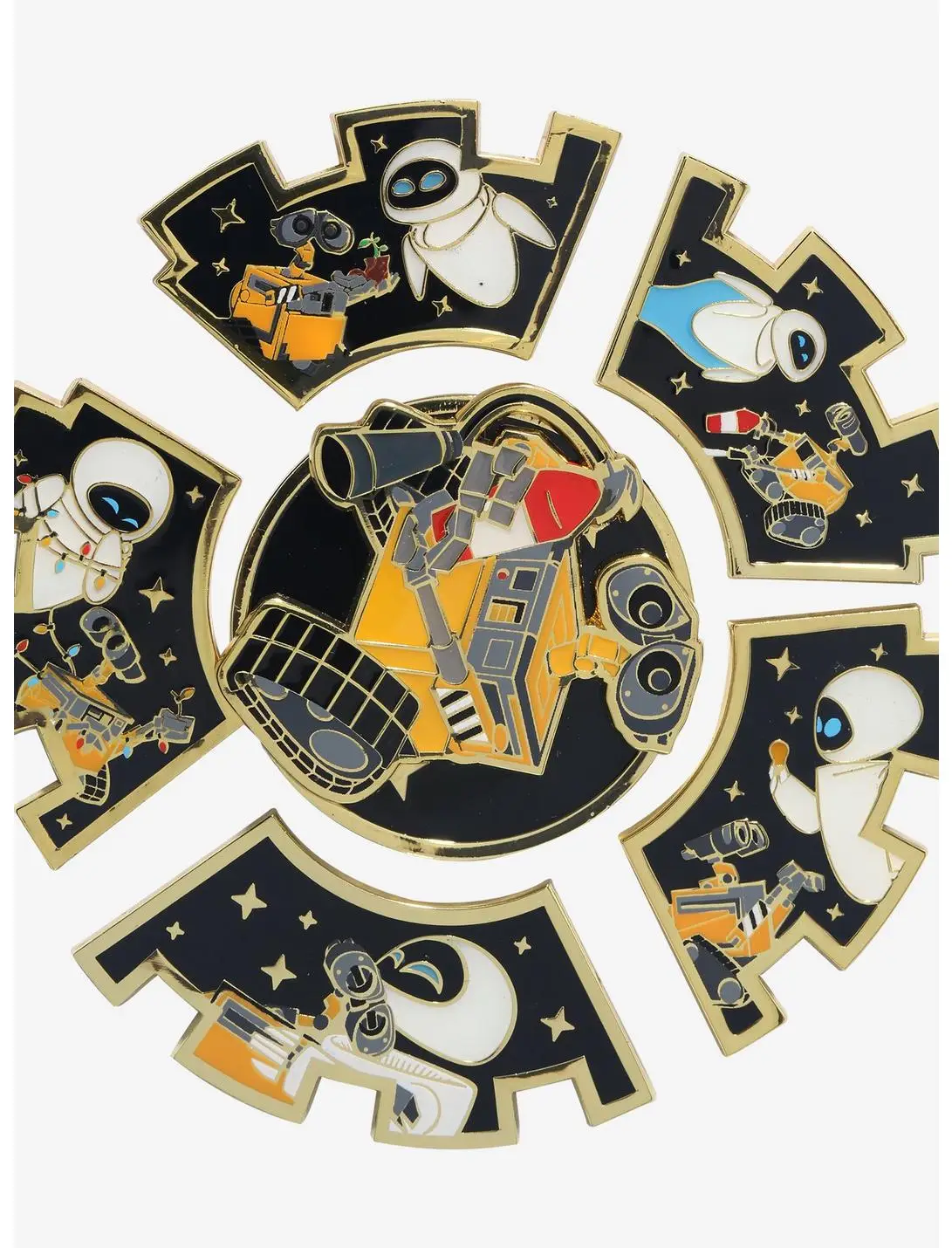 Loungefly Disney Pixar WALL-E EVE & WALL-E Puzzle Blind Box Enamel Pin - BoxLunch Exclusive