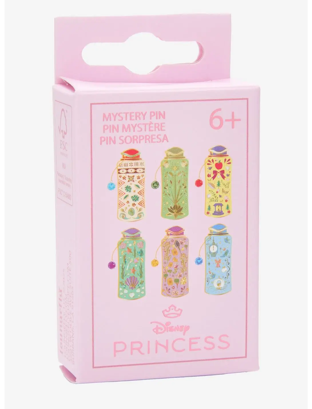 Loungefly Disney Princess Beaded Water Bottle Blind Box Enamel Pin — BoxLunch Exclusive