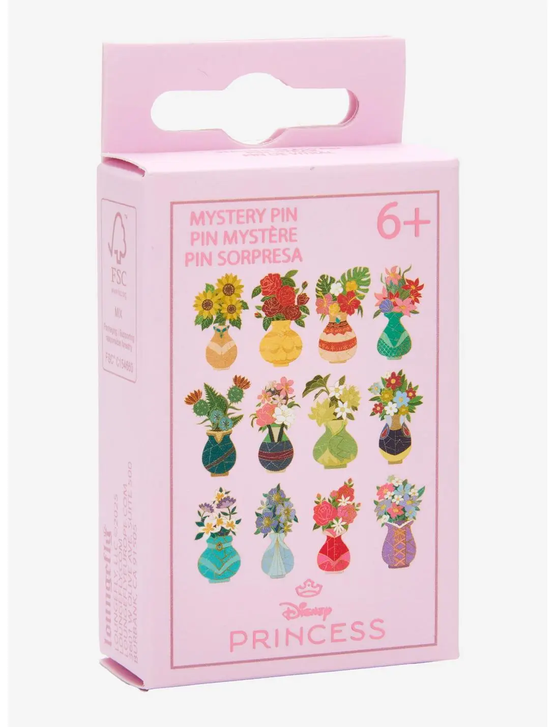 Loungefly Disney Princess Flower Vase Stained Glass Blind Box Enamel Pin — BoxLunch Exclusive