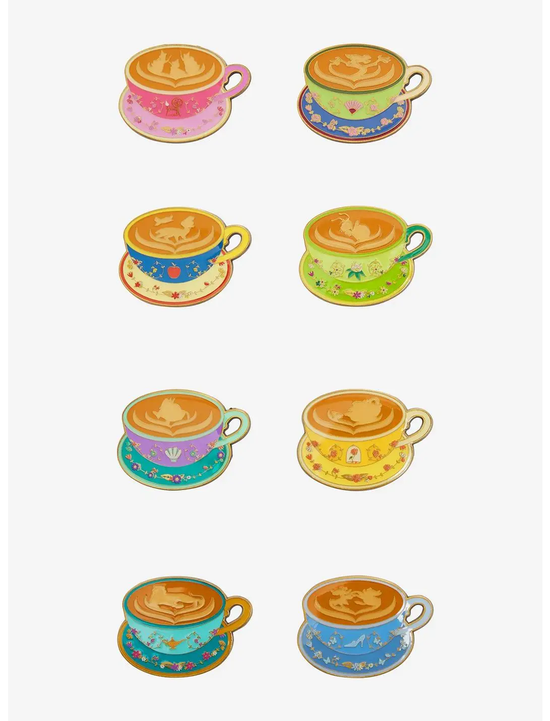 Loungefly Disney Princess Latte Art Blind Box Enamel Pin - BoxLunch Exclusive