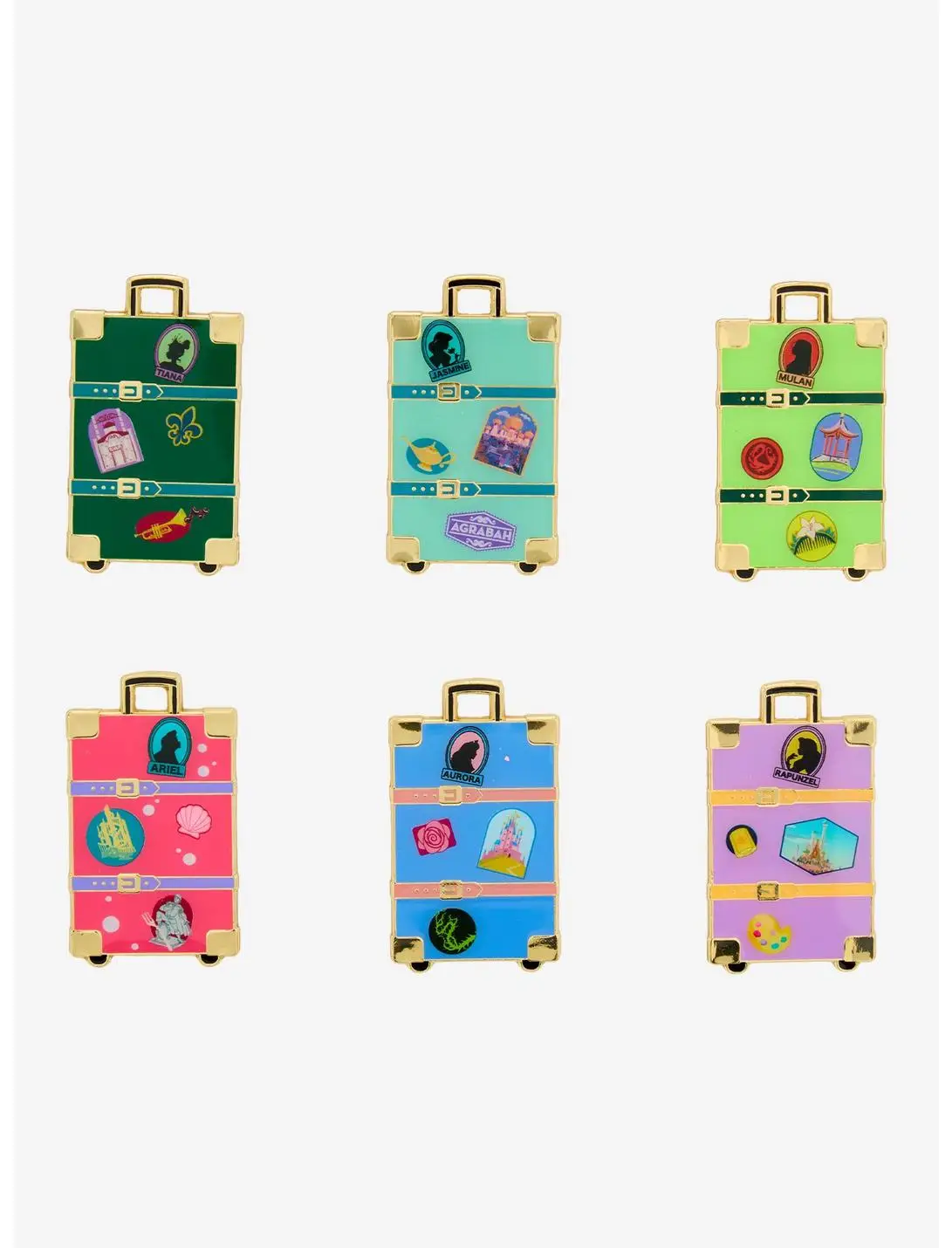 Loungefly Disney Princess Luggage Blind Box Enamel Pin - BoxLunch Exclusive