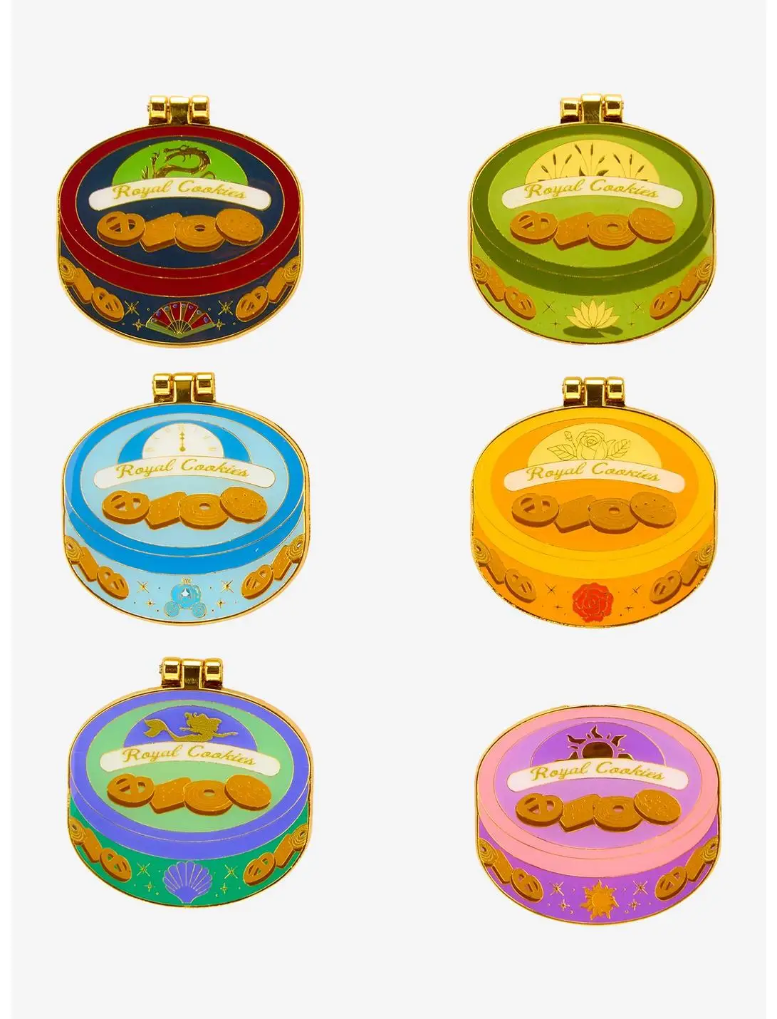 Loungefly Disney Princess Royal Cookies Hinged Blind Box Enamel Pin — BoxLunch Exclusive