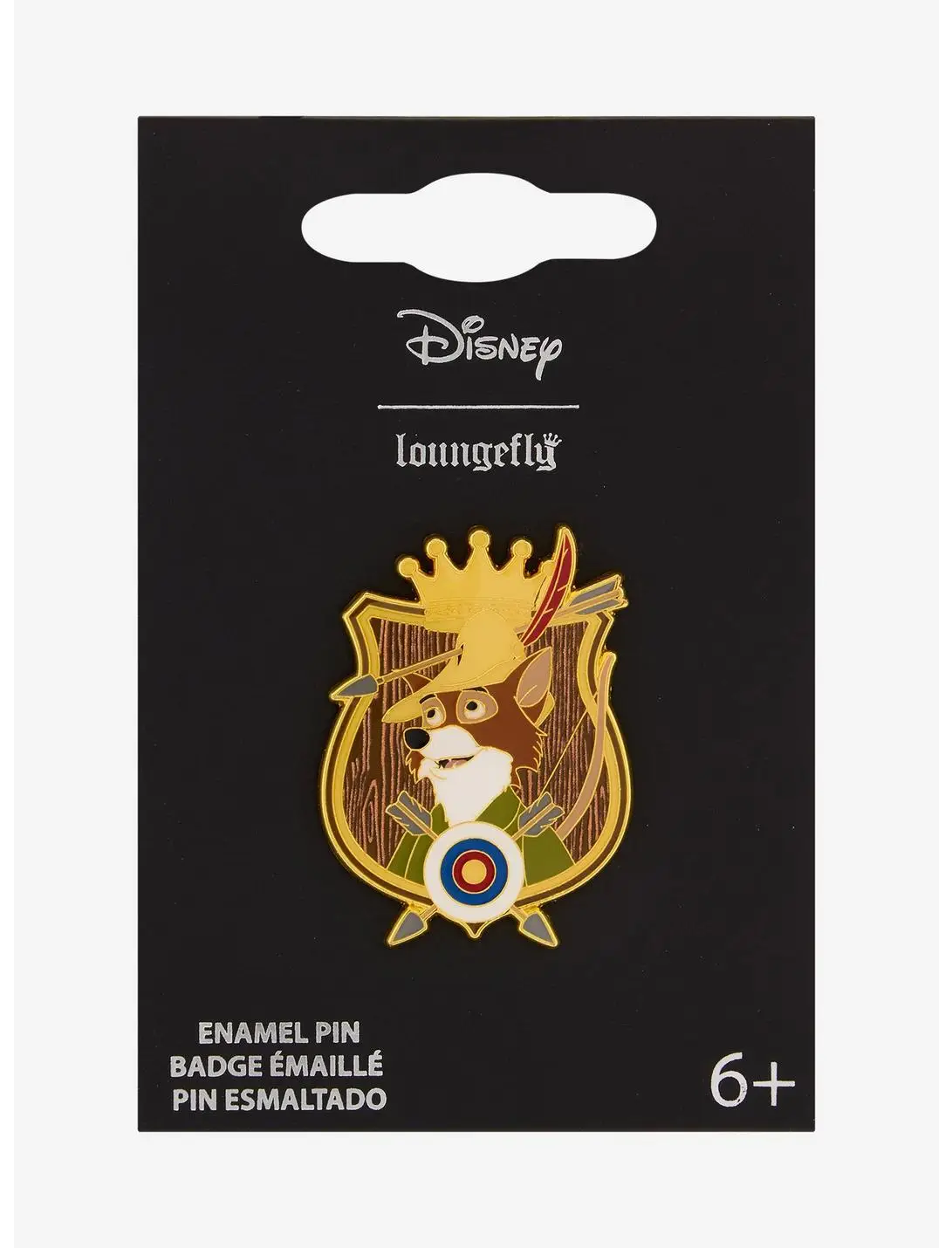 Loungefly Disney Robin Hood Crown Crest Enamel Pin — BoxLunch Exclusive