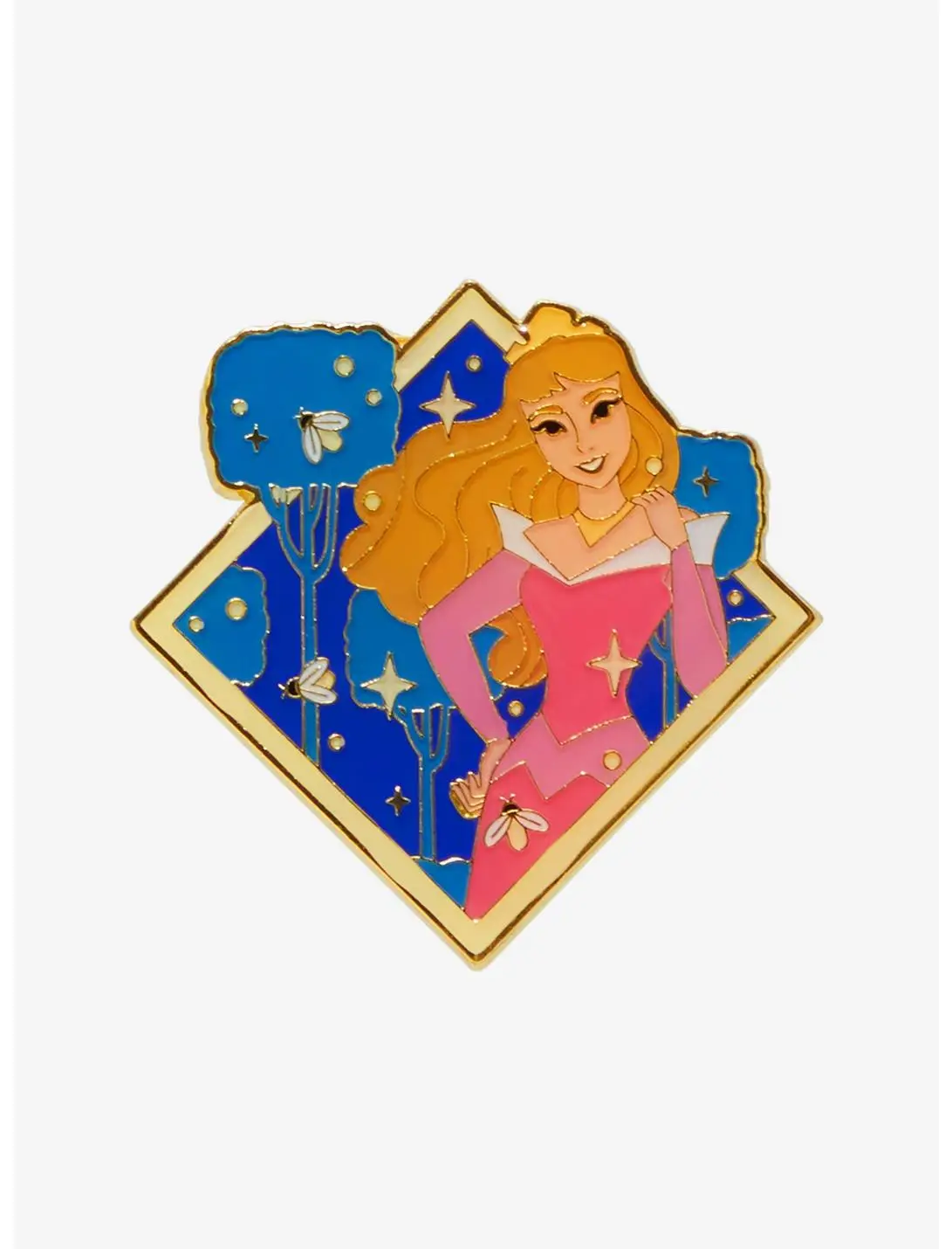 Loungefly Disney Sleeping Beauty Aurora Frame Glow-in-the-Dark Enamel Pin