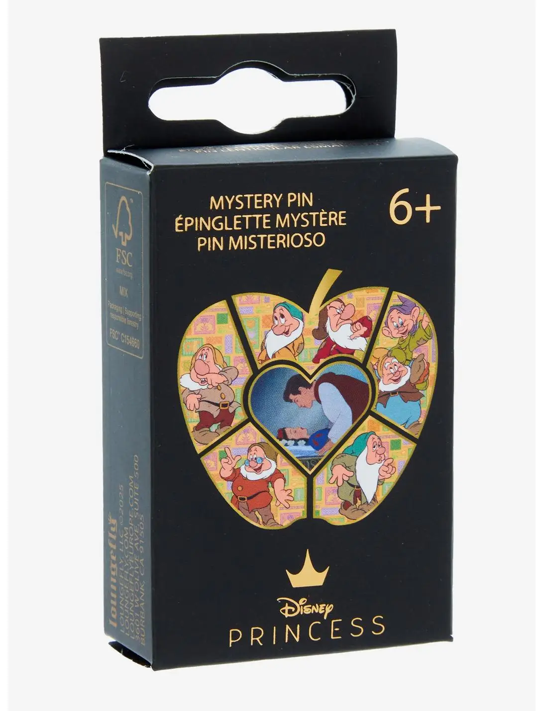 Loungefly Disney Snow White and the Seven Dwarfs Apple Puzzle Blind Box Lenticular Enamel Pin - BoxLunch Exclusive
