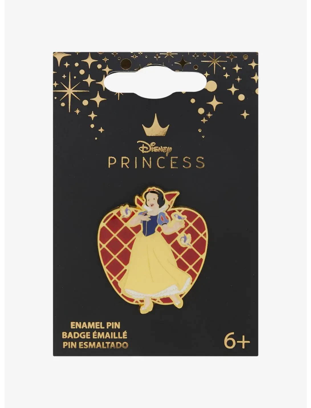 Loungefly Disney Snow White and the Seven Dwarfs Snow White Apple Stained Glass Enamel Pin