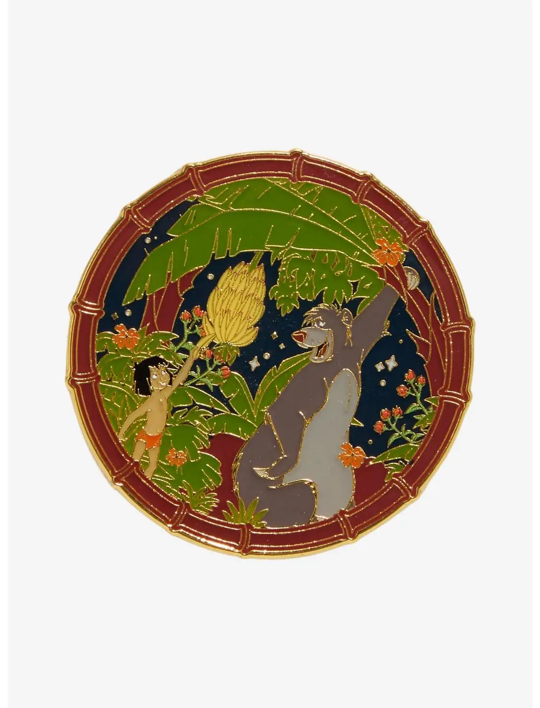 Loungefly Disney The Jungle Book Baloo & Mowgli Bananas Enamel Pin — BoxLunch Exclusive
