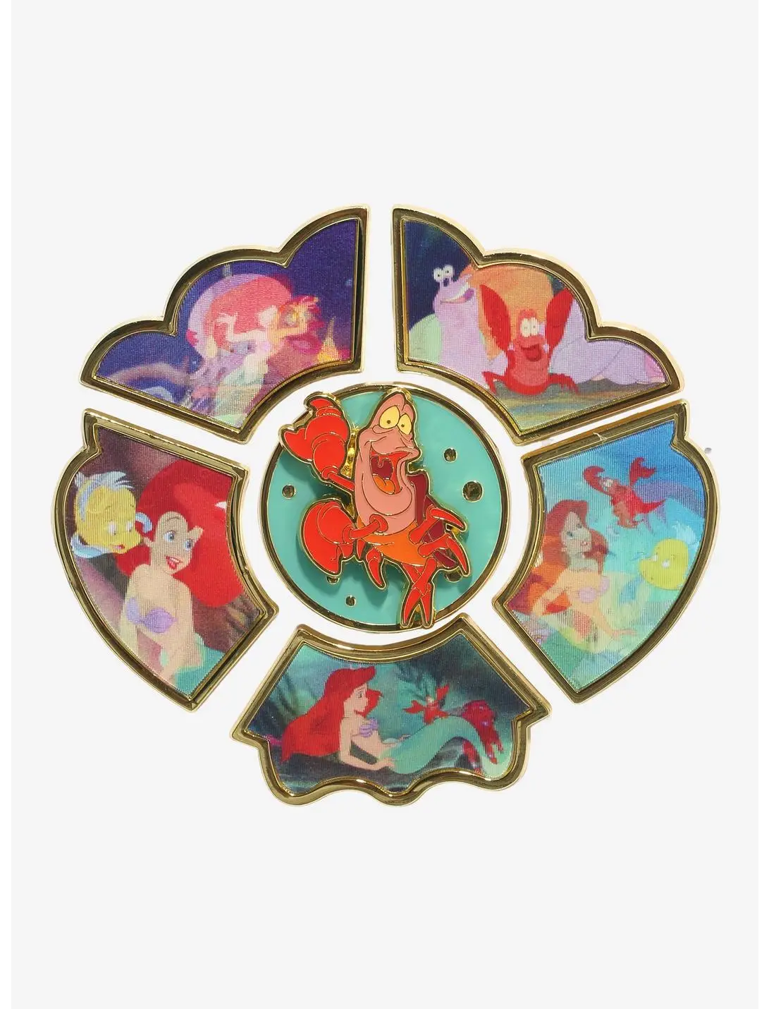 Loungefly Disney The Little Mermaid Lenticular Scenes Blind Box Enamel Pin
