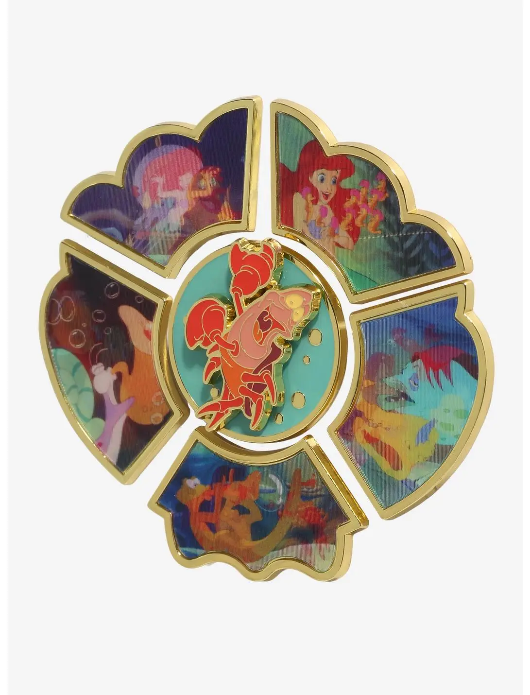 Loungefly Disney The Little Mermaid Lenticular Scenes Blind Box Enamel Pin