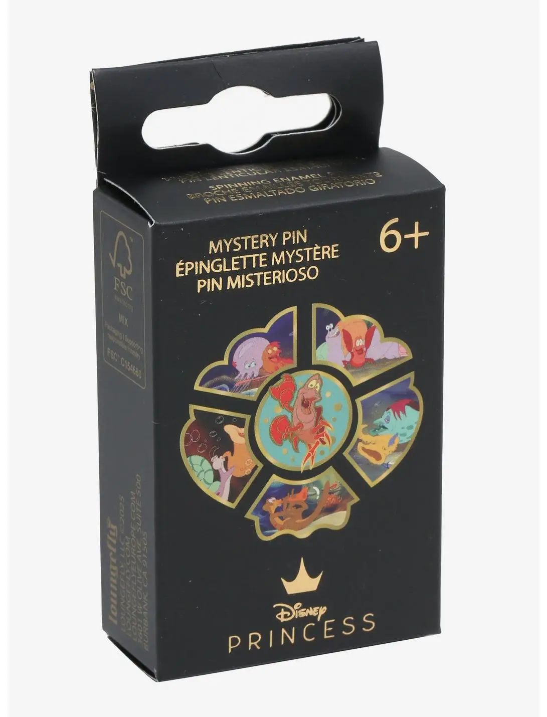 Loungefly Disney The Little Mermaid Lenticular Scenes Blind Box Enamel Pin