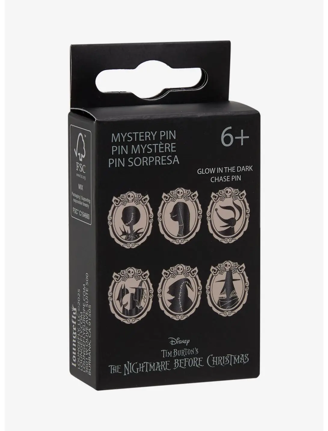 Loungefly Disney The Nightmare Before Christmas Character Cameo Portraits Blind Box Enamel Pin - BoxLunch Exclusive