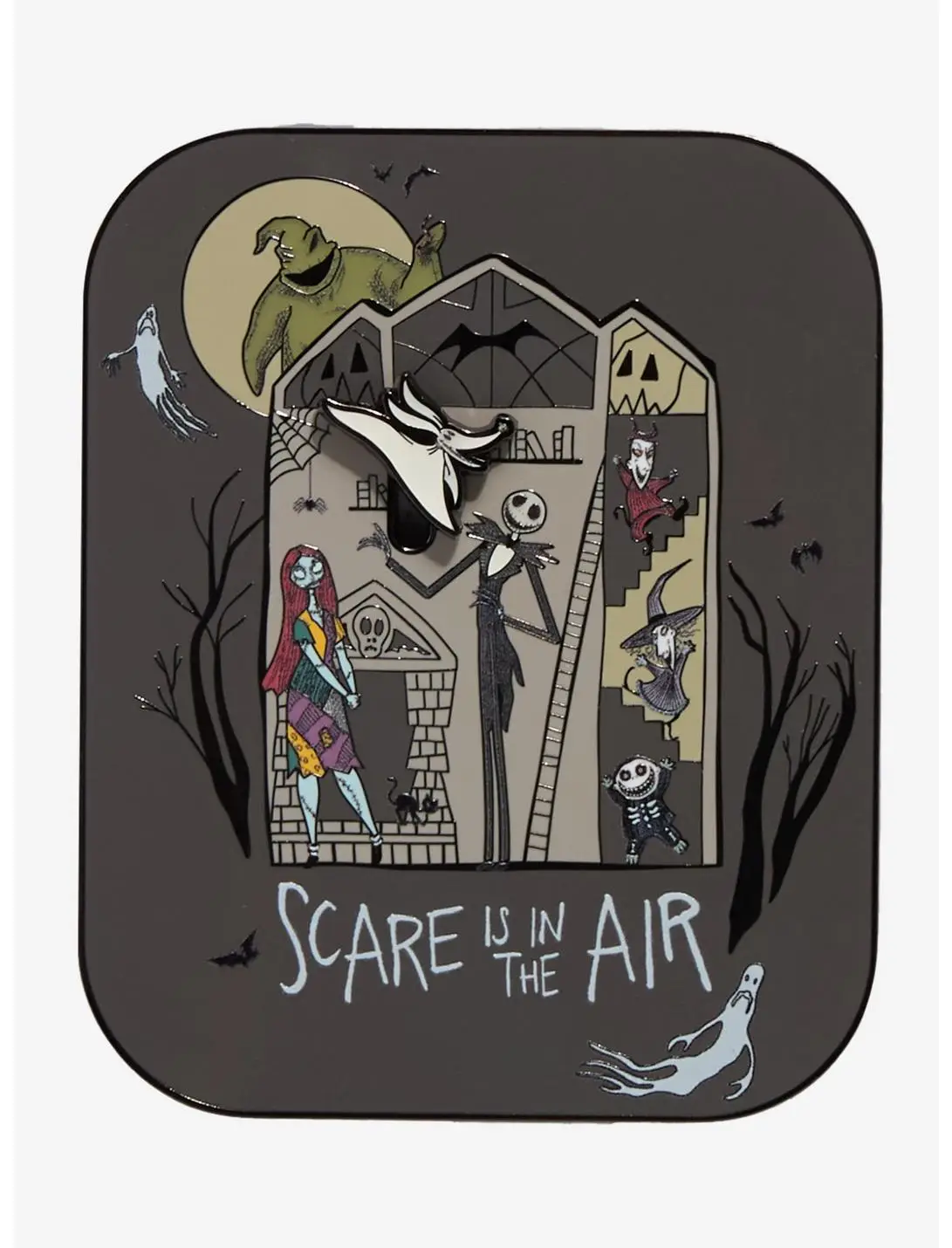 Loungefly Disney The Nightmare Before Christmas Moving Glow-in-the-Dark Limited Edition Enamel Pin - BoxLunch Exclusive