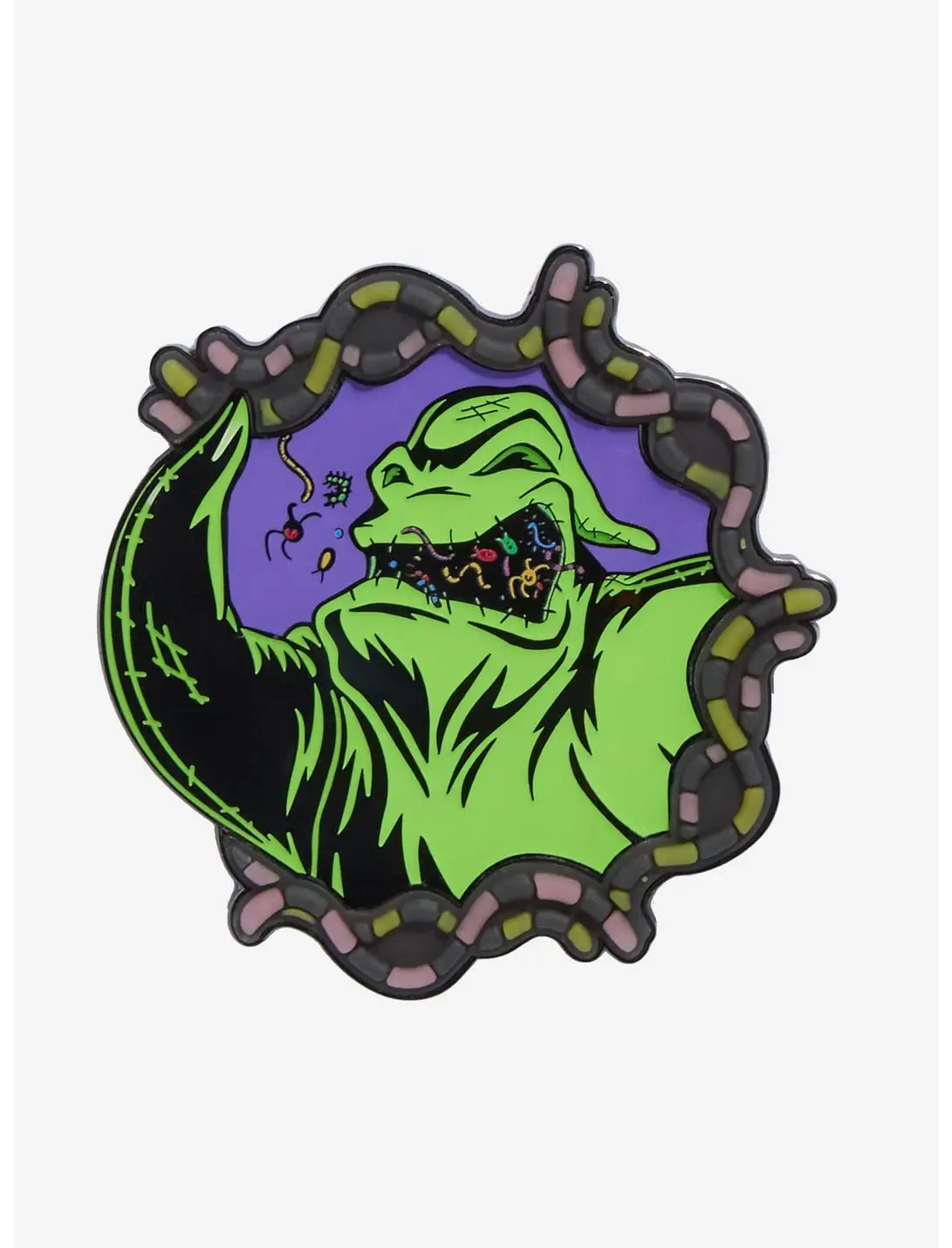 Loungefly Disney The Nightmare Before Christmas Oogie Boogie Glow-in-the-Dark Limited Edition Enamel Pin - BoxLunch Exclusive