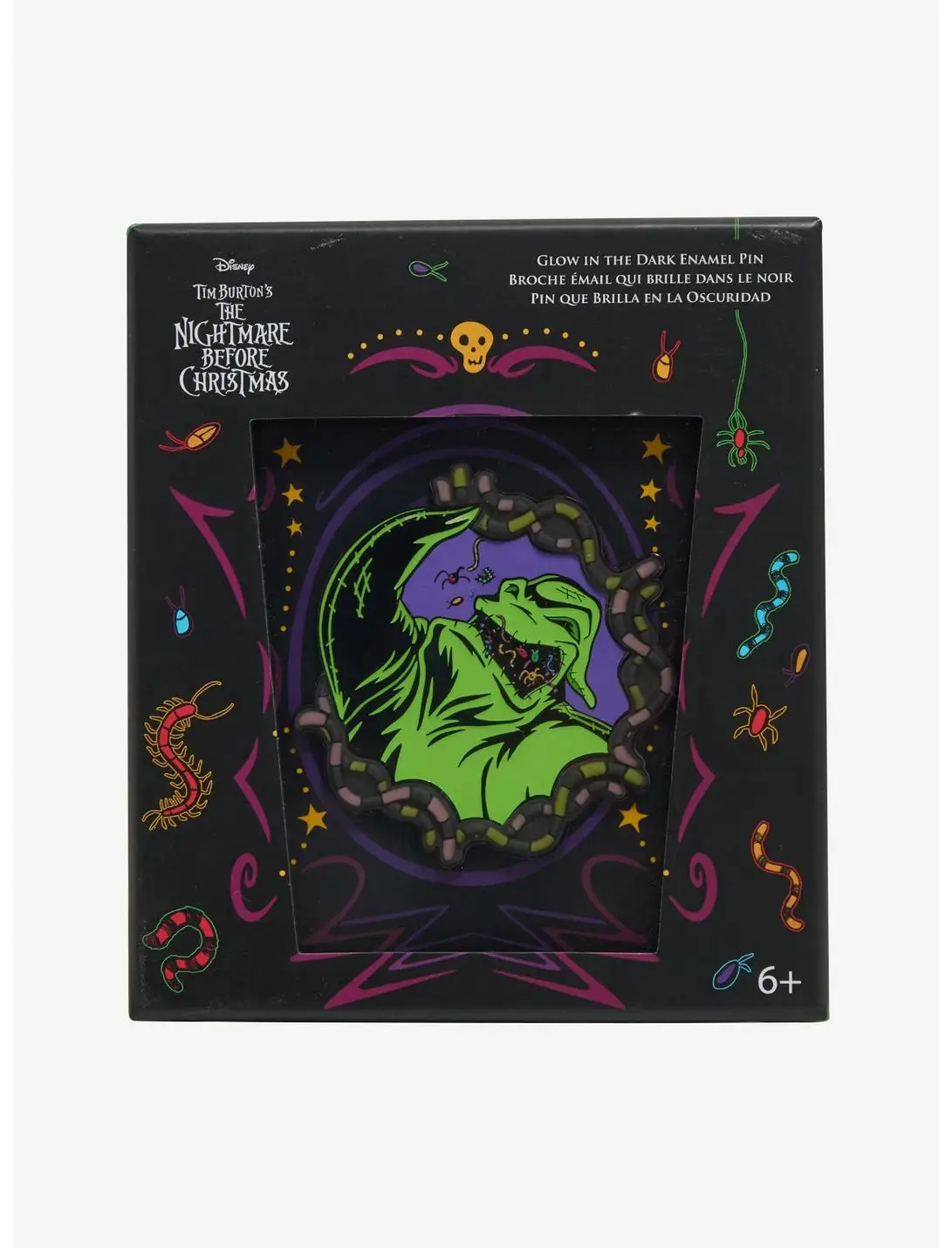Loungefly Disney The Nightmare Before Christmas Oogie Boogie Glow-in-the-Dark Limited Edition Enamel Pin - BoxLunch Exclusive