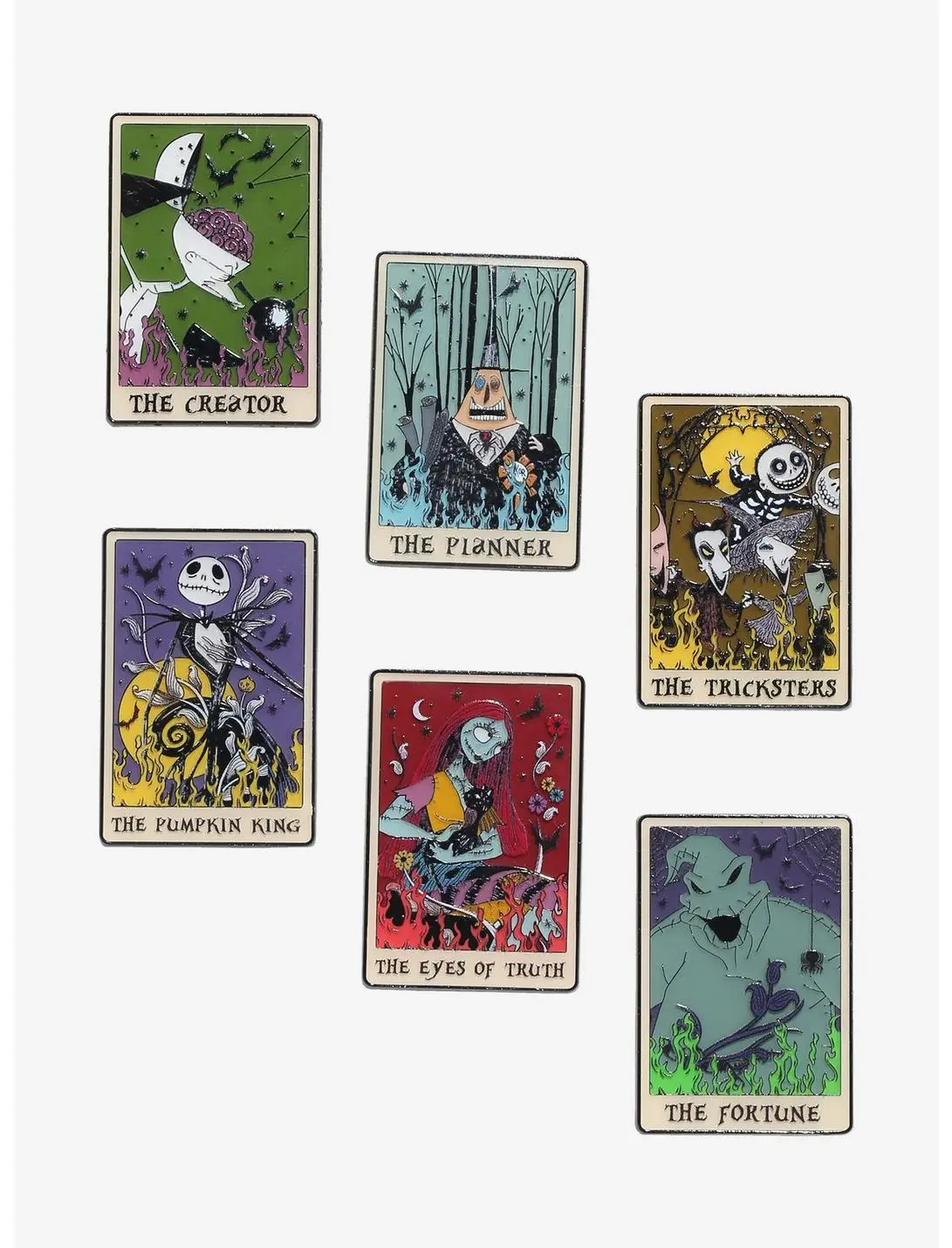 Loungefly Disney The Nightmare Before Christmas Tarot Card Glow-in-the-Dark Blind Box Enamel Pin - BoxLunch Exclusive
