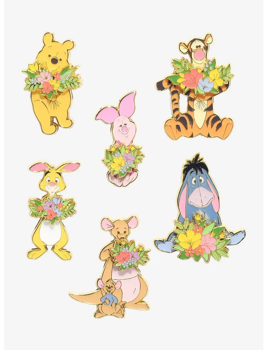 Loungefly Disney Winnie the Pooh Floral Characters Blind Box Enamel Pin - BoxLunch Exclusive