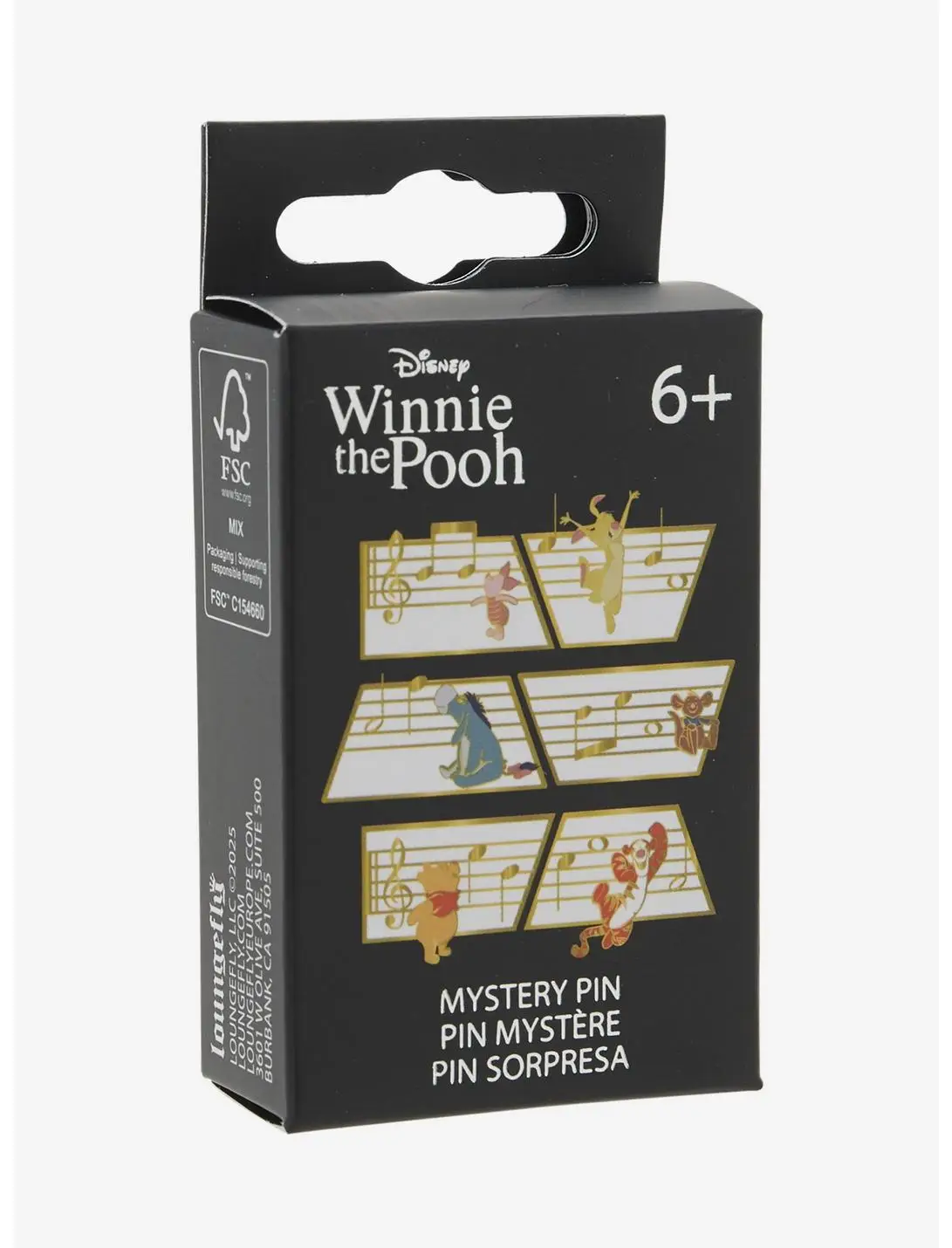 Loungefly Disney Winnie the Pooh Music Notes Blind Box Enamel Pin