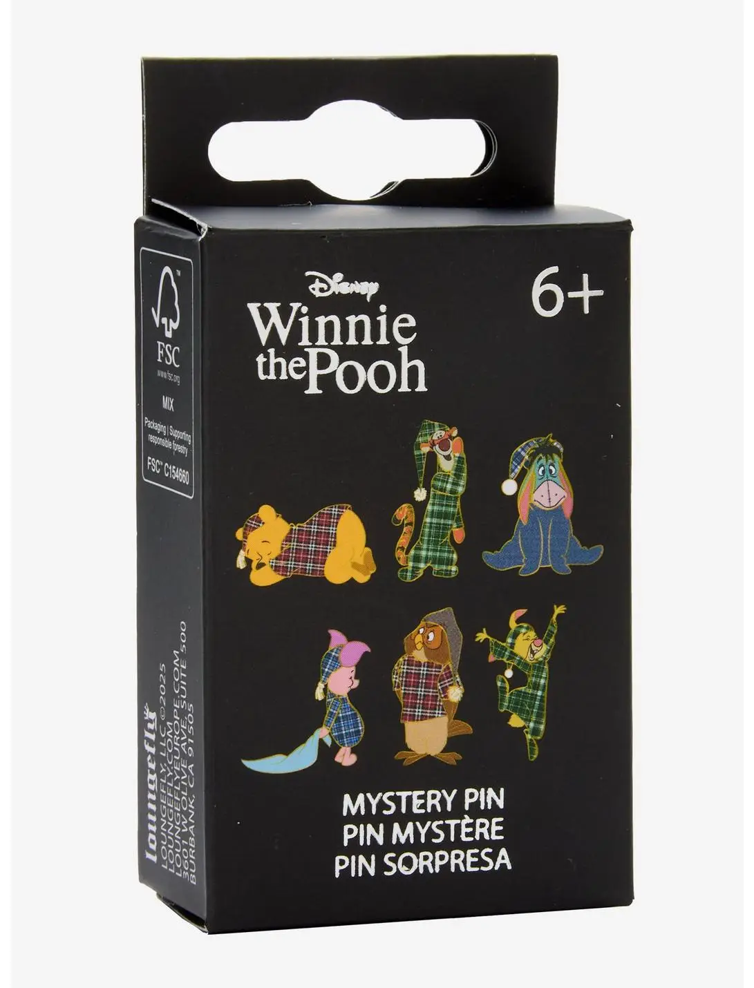 Loungefly Disney Winnie the Pooh Plaid Pajamas Blind Box Enamel Pin — BoxLunch Exclusive