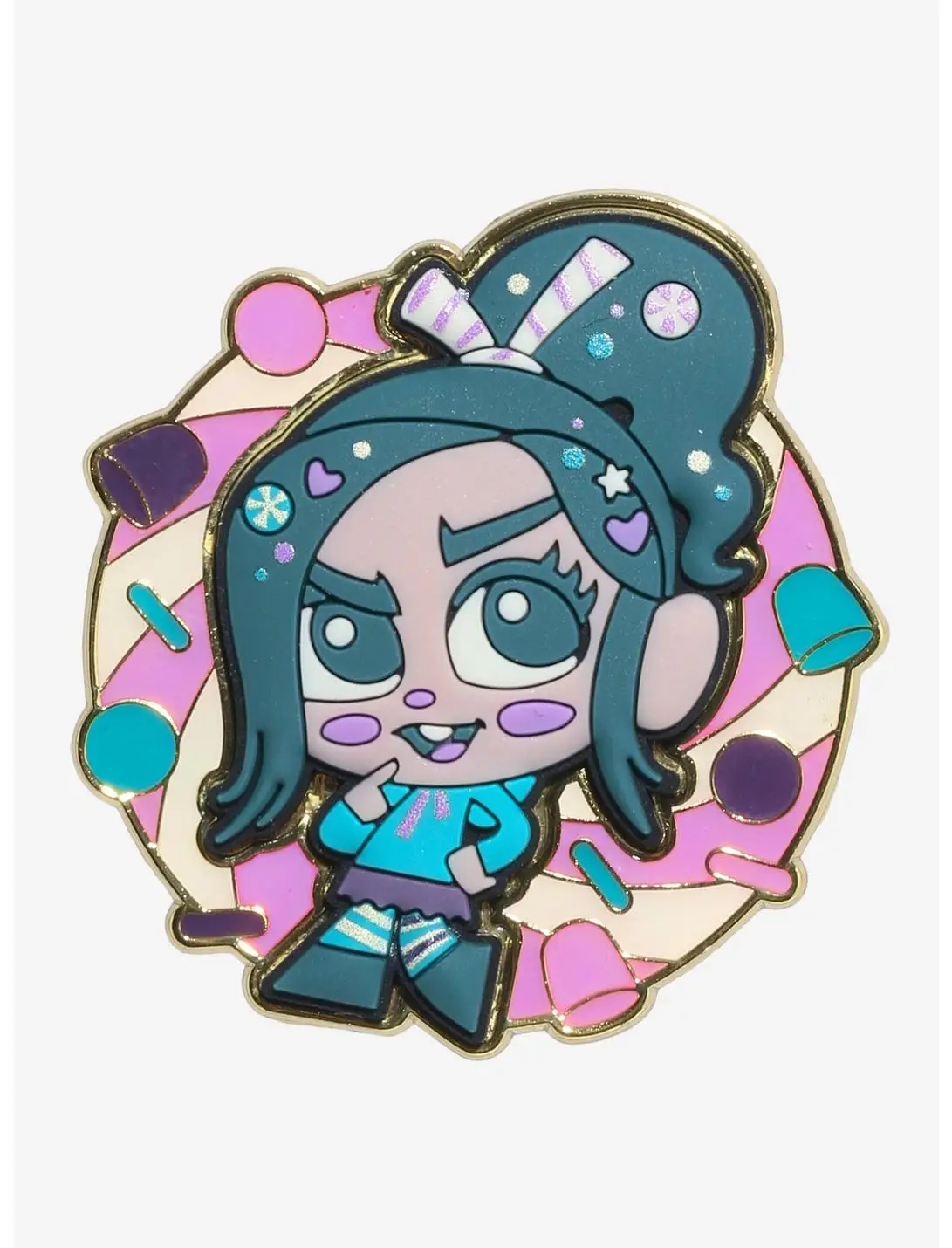 Loungefly Disney Wreck-It Ralph Vanellope Von Schweetz Enamel Pin - BoxLunch Exclusive