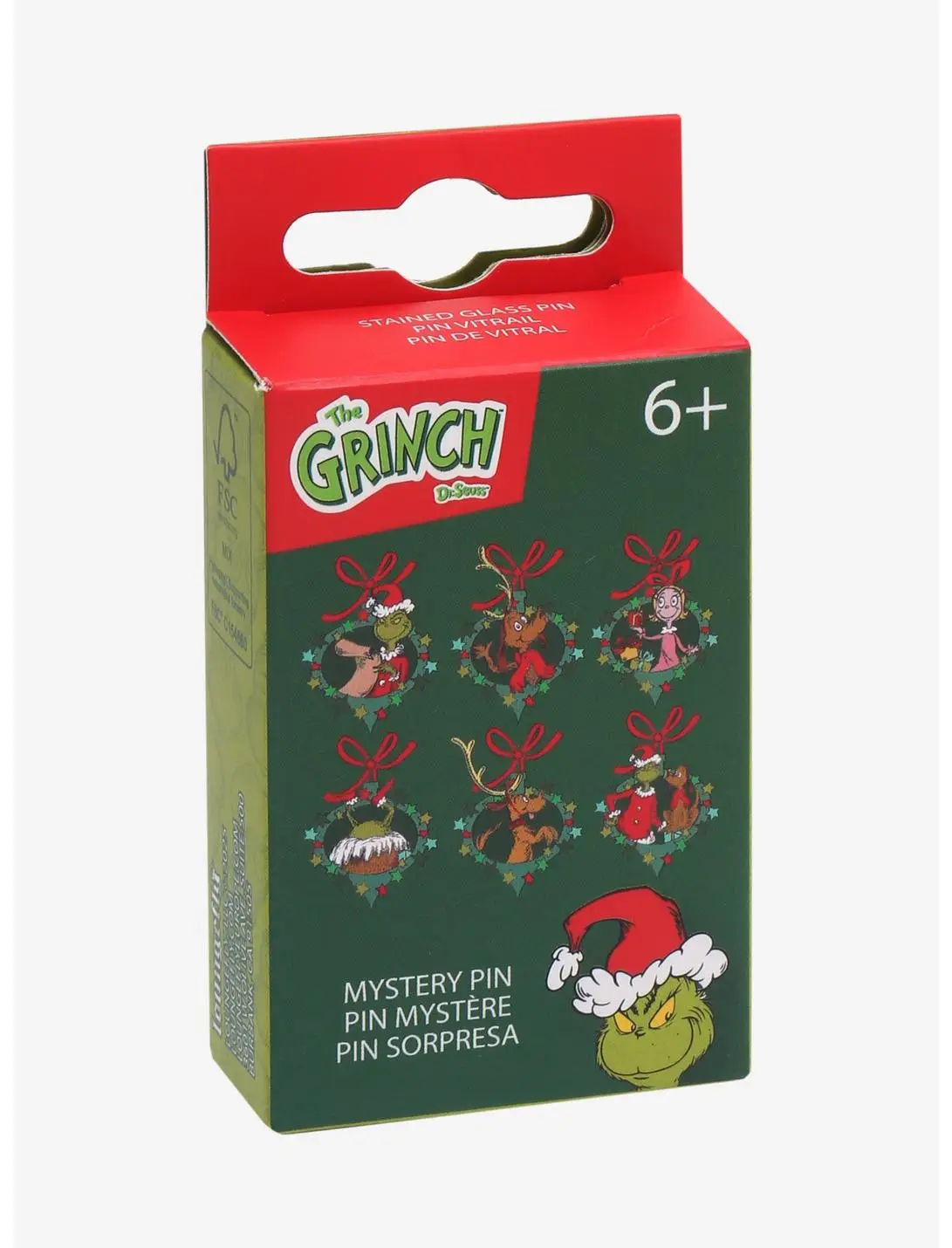 Loungefly Dr. Seuss How The Grinch Stole Christmas Wreath Ornaments Blind Box Enamel Pin - BoxLunch Exclusive