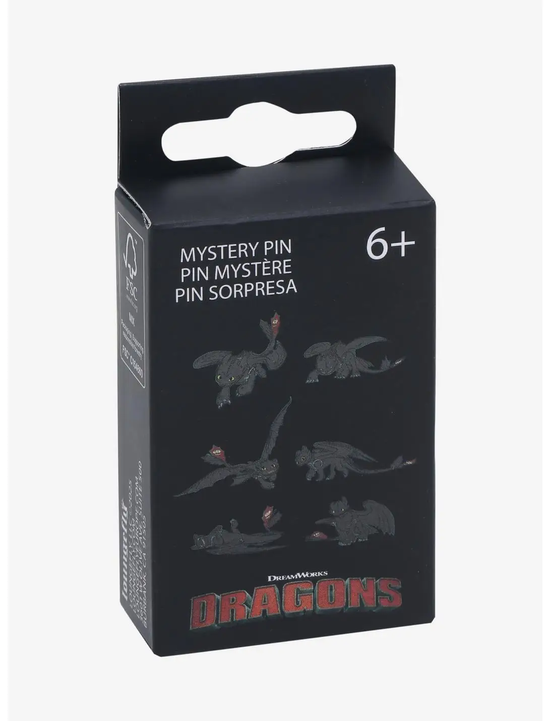 Loungefly DreamWorks How to Train Your Dragon Toothless Blind Box Enamel Pin — BoxLunch Exclusive