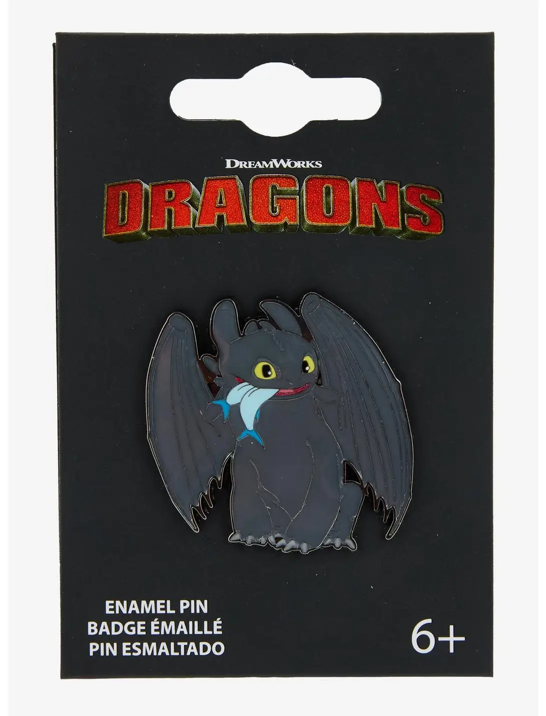 Loungefly DreamWorks How to Train Your Dragon Toothless Sitting Enamel Pin - BoxLunch Exclusive