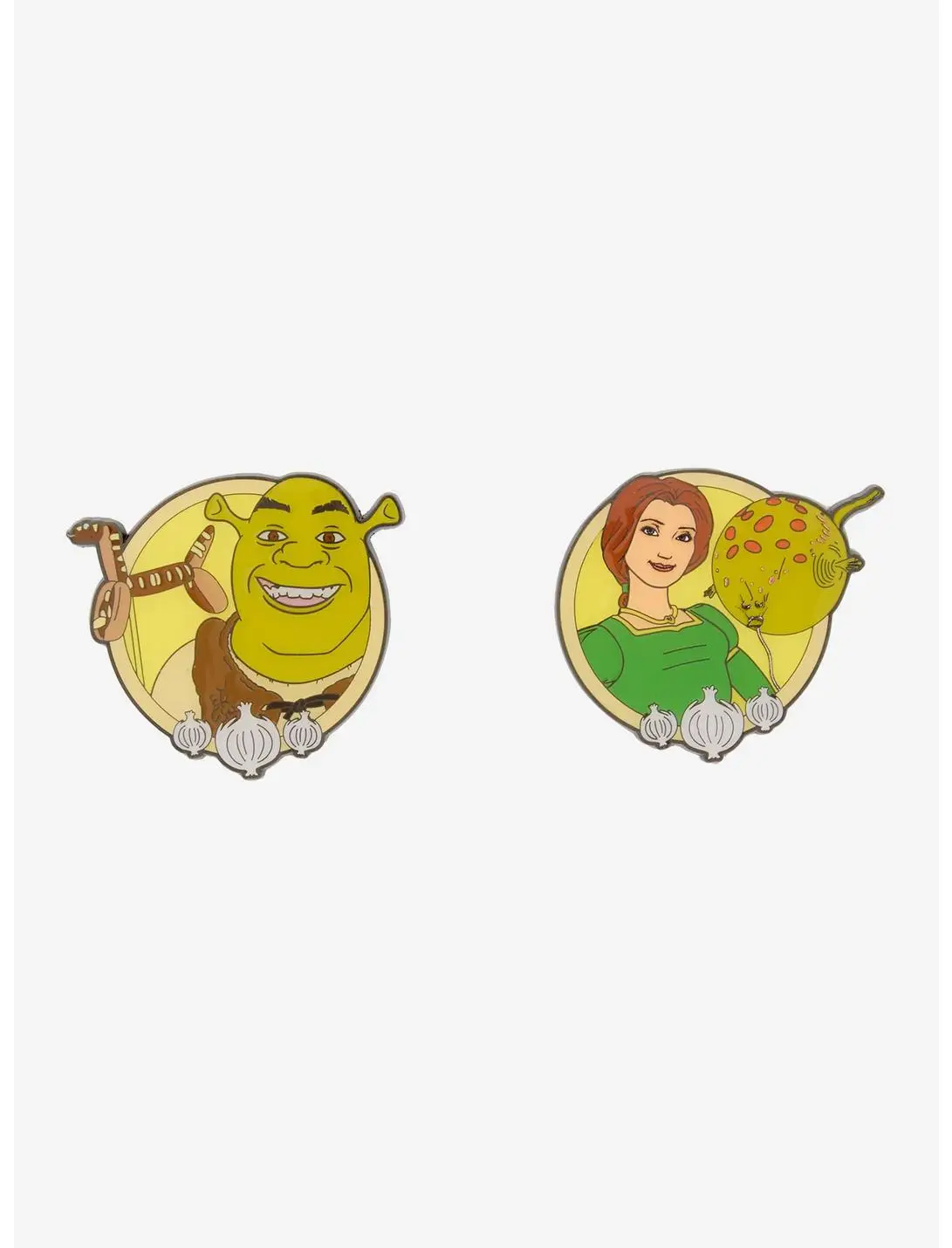 Loungefly DreamWorks Shrek Fiona & Shrek Enamel Pin Set - BoxLunch Exclusive