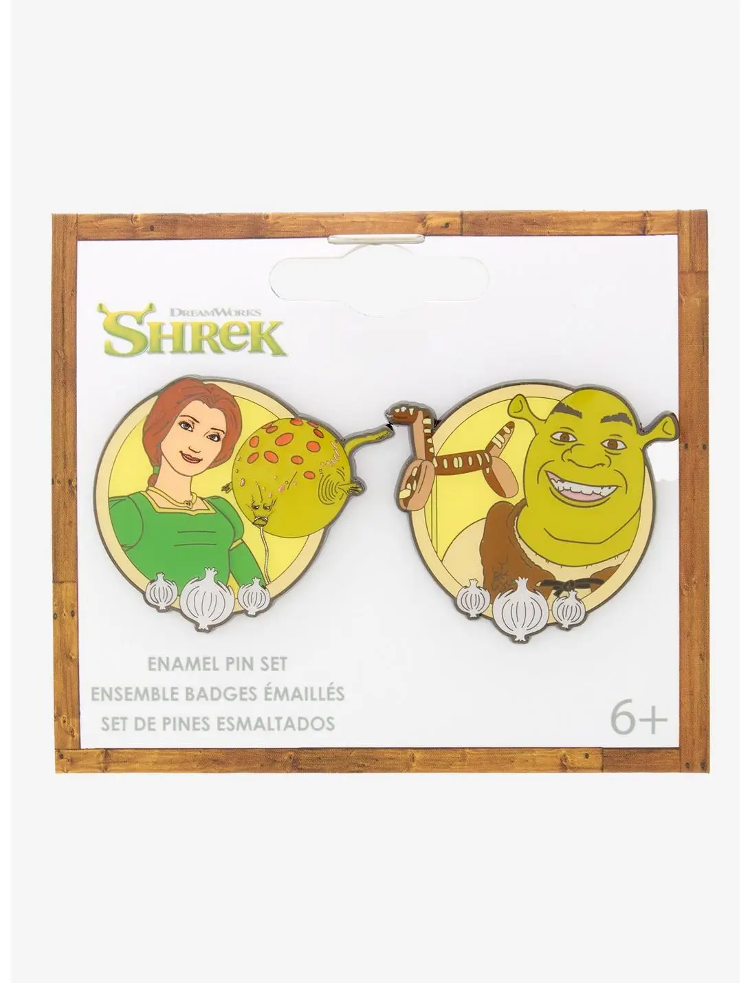 Loungefly DreamWorks Shrek Fiona & Shrek Enamel Pin Set - BoxLunch Exclusive