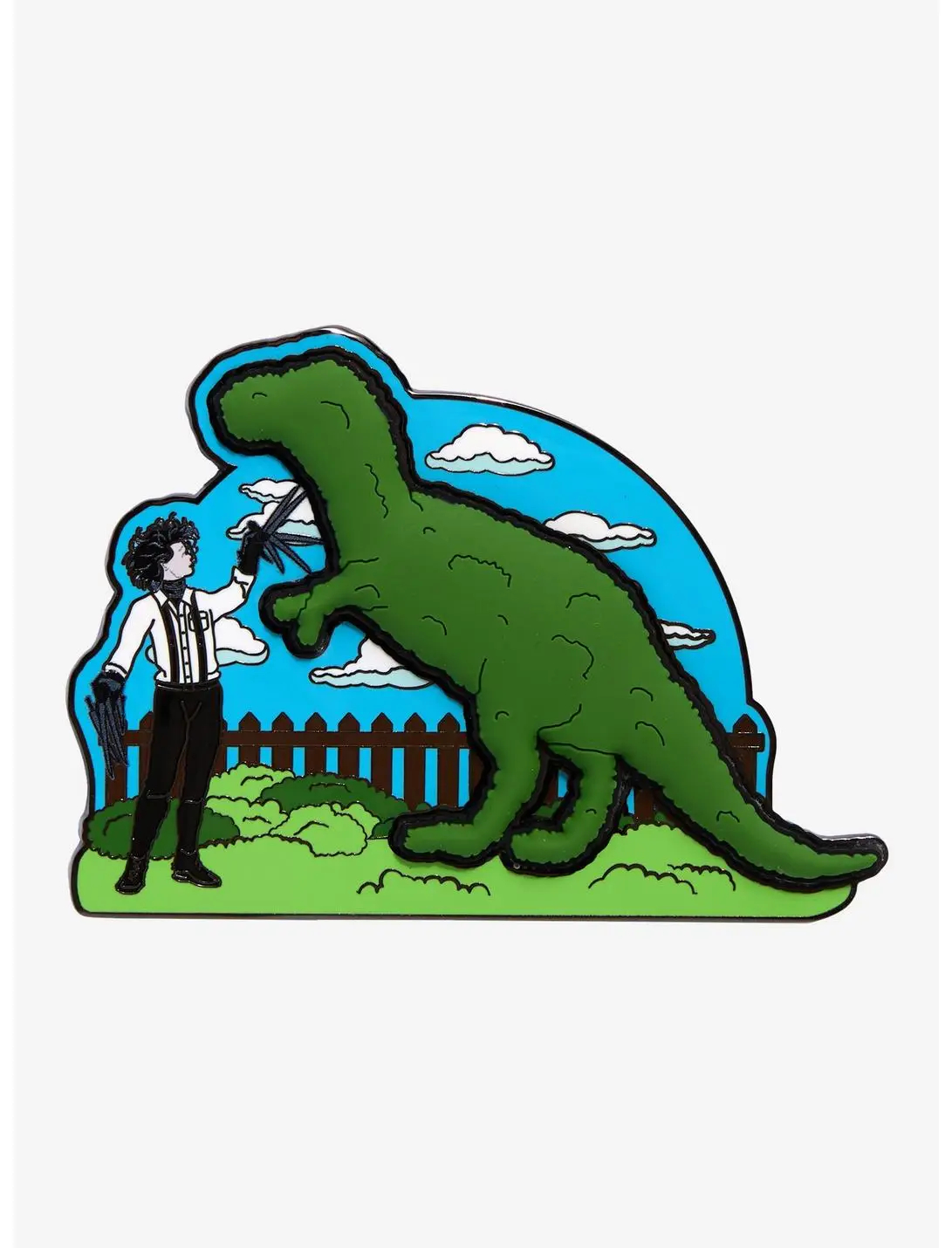 Loungefly Edward Scissorhands Dinosaur Topiary Limited Edition Enamel Pin - BoxLunch Exclusive