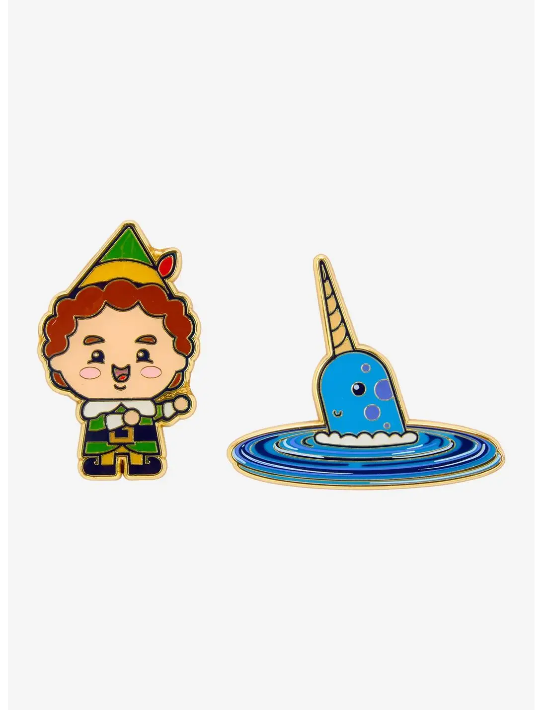 Loungefly Elf Mr. Narwhal Enamel Pin Set — BoxLunch Exclusive