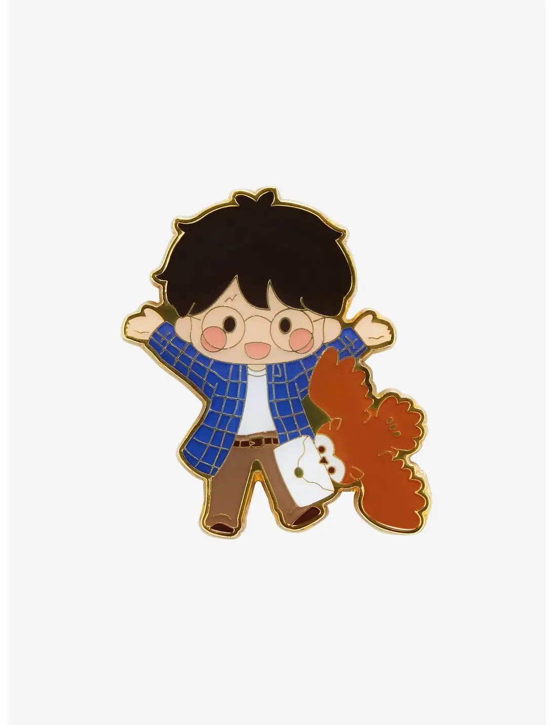 Loungefly Harry Potter Chibi Harry & Hogwarts Letter Enamel Pin - BoxLunch Exclusive