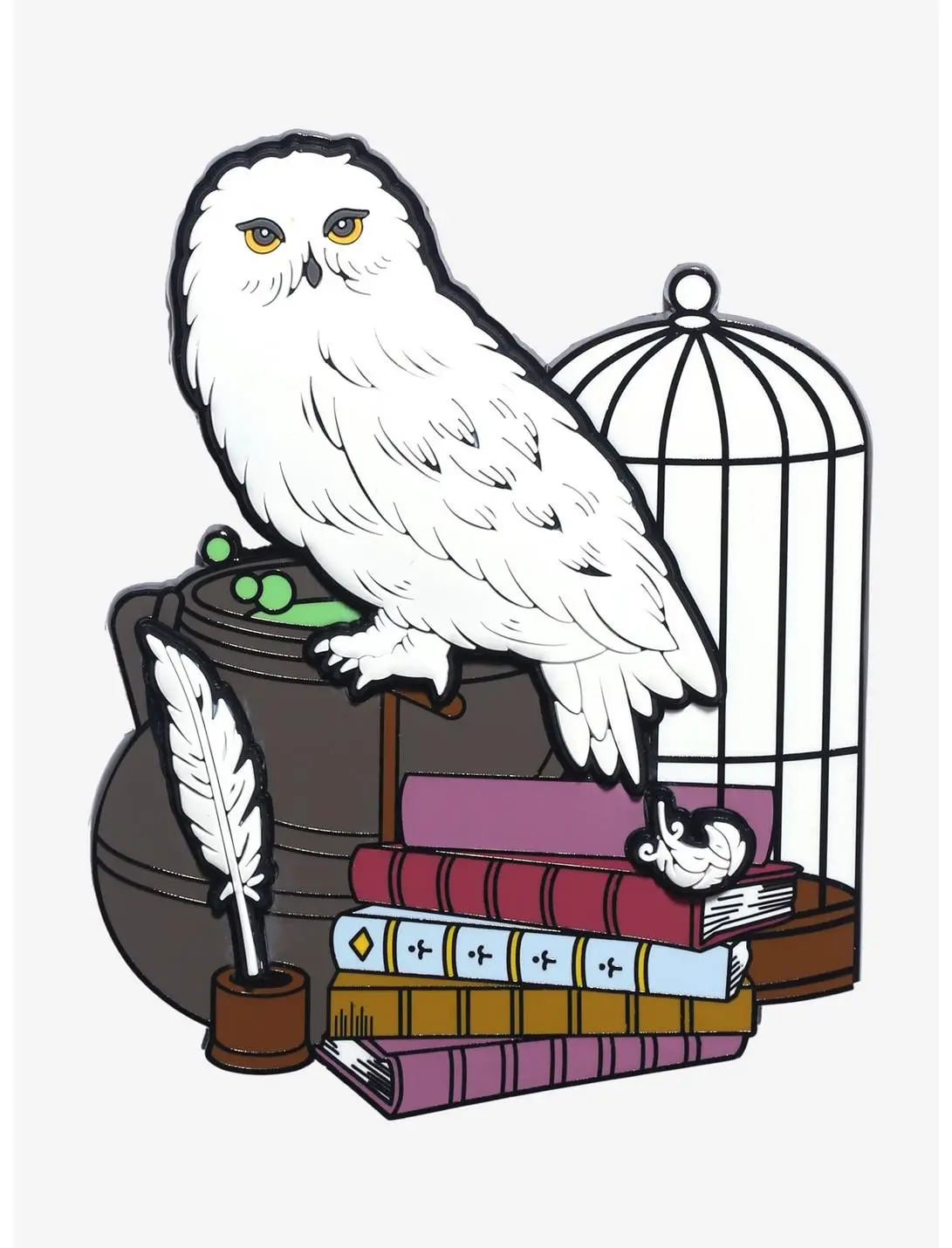 Loungefly Harry Potter Hedwig Hogwarts Supplies Enamel Pin — BoxLunch Exclusive