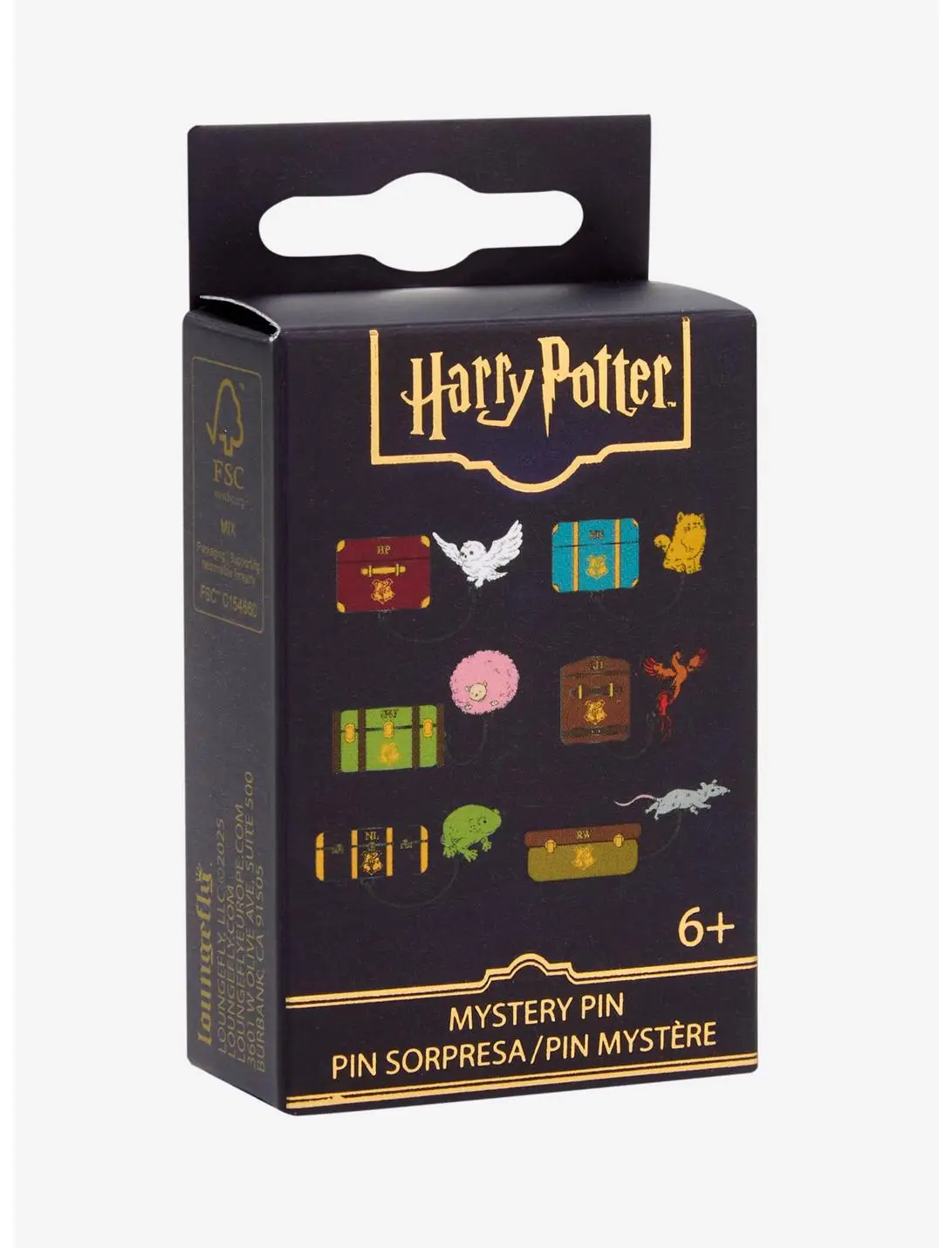 Loungefly Harry Potter Luggage & Pet Dangling Blind Box Enamel Pin Set — BoxLunch Exclusive