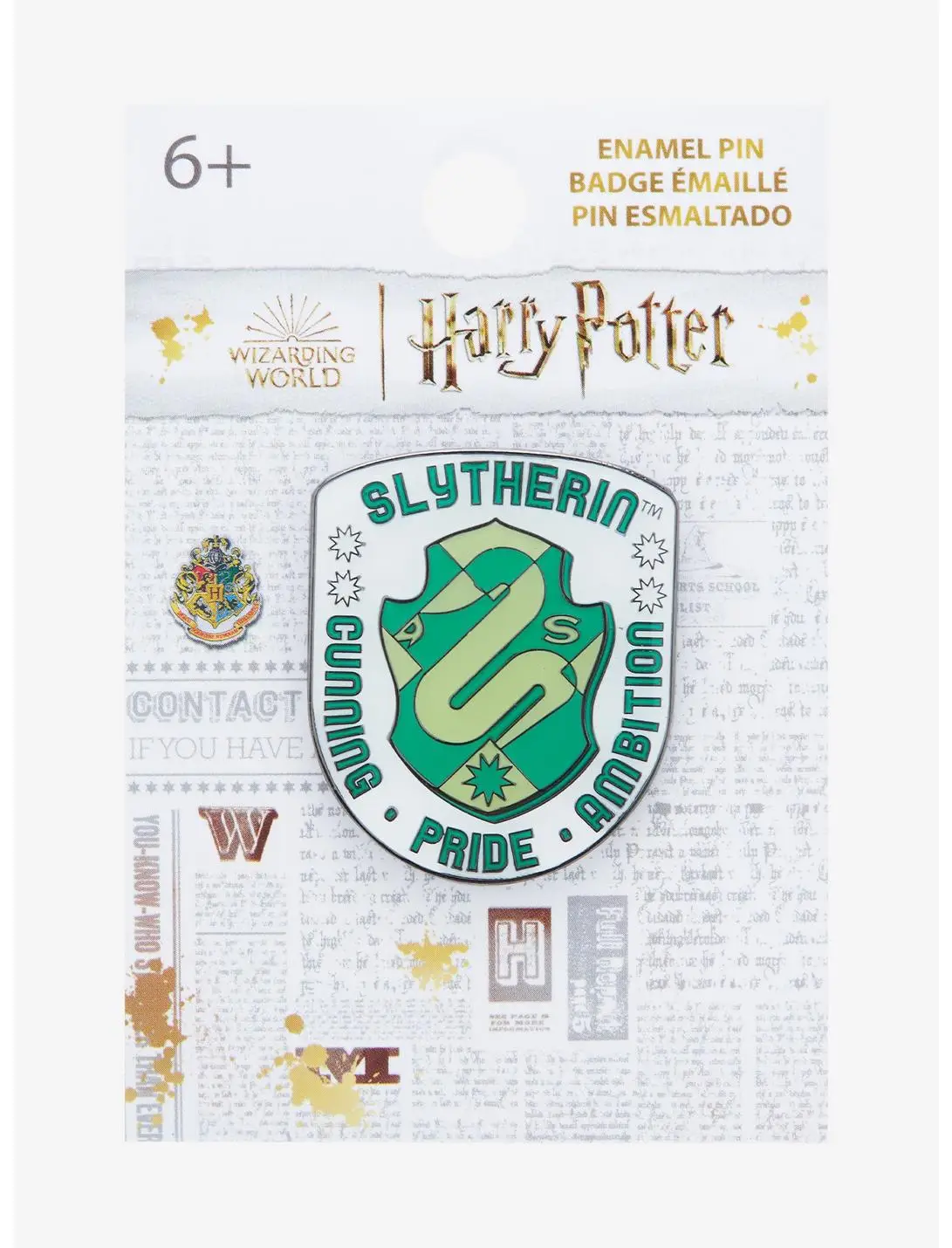 Loungefly Harry Potter Slytherin Geometric Crest Enamel Pin - BoxLunch Exclusive