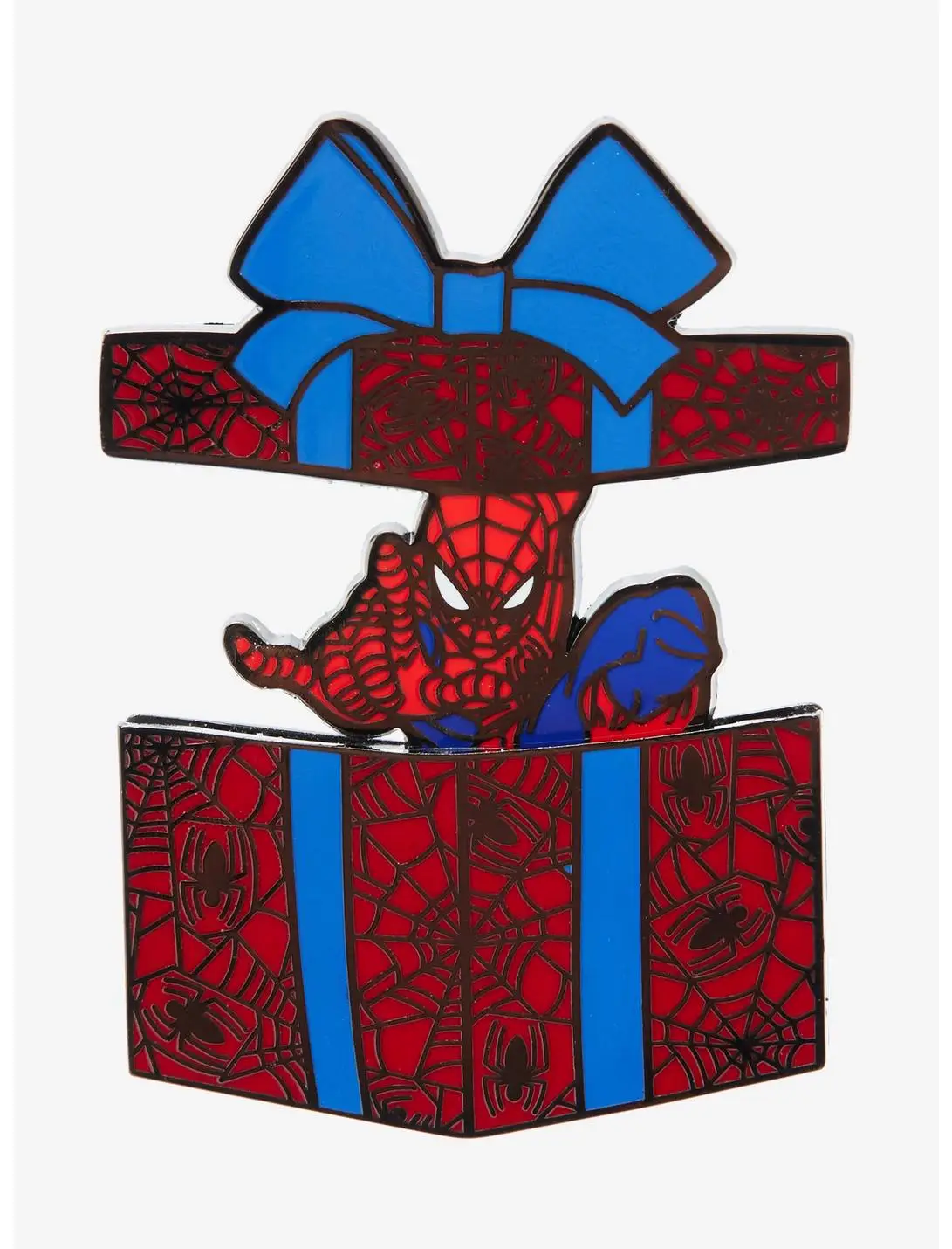 Loungefly Marvel Spider-Man Present Sliding Enamel Pin - BoxLunch Exclusive