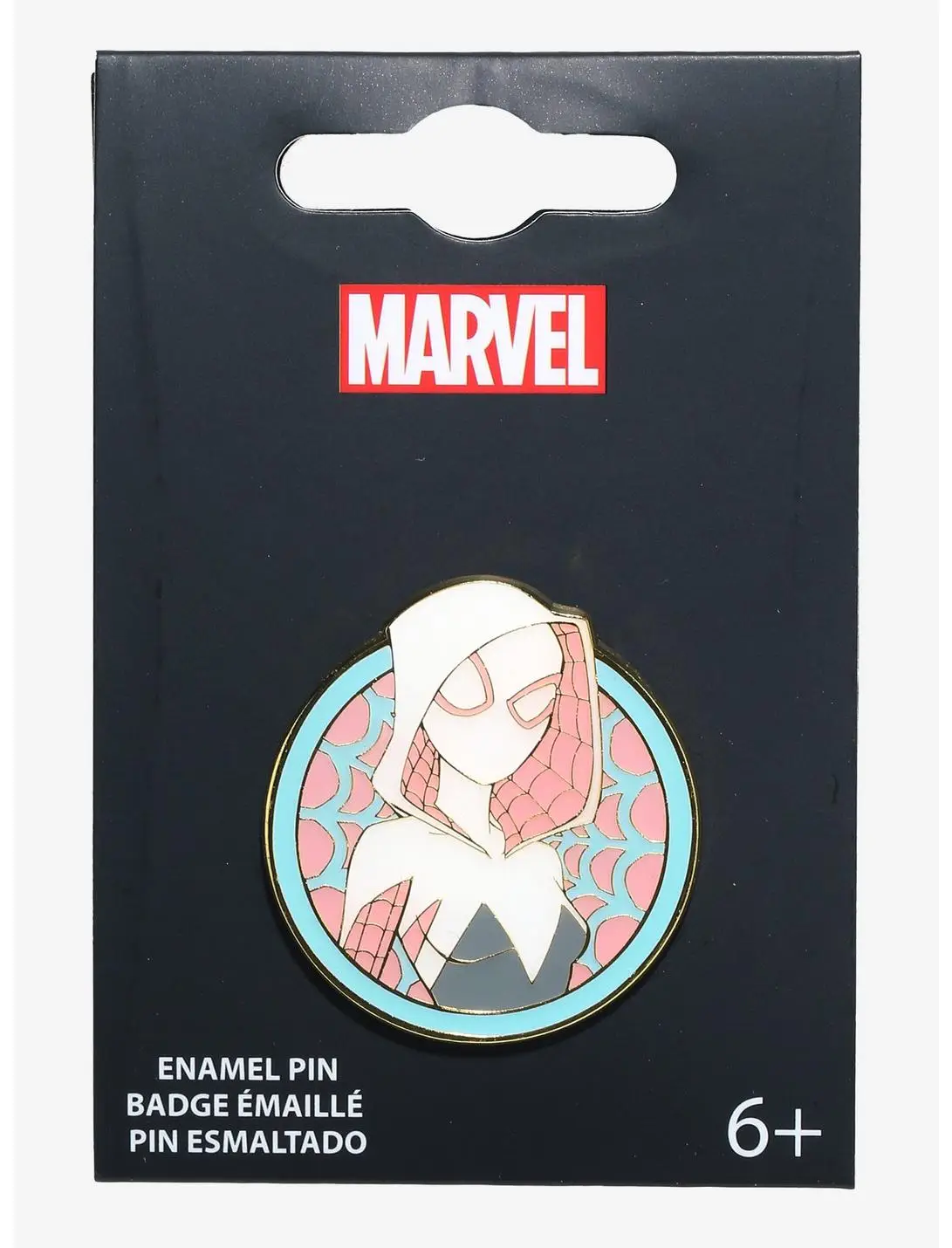 Loungefly Marvel Spider-Man Spider-Gwen Pastel Portrait Enamel Pin - BoxLunch Exclusive