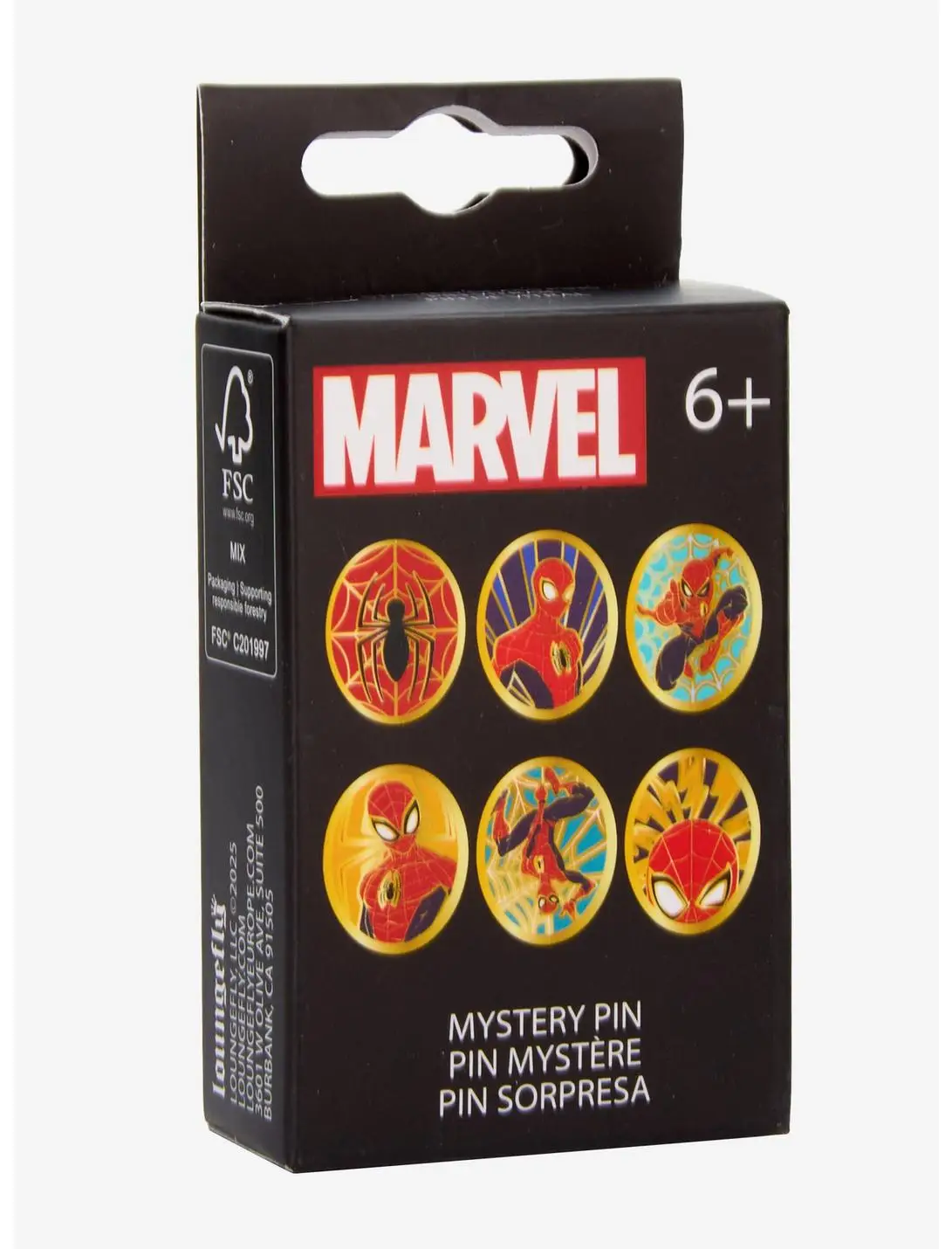 Loungefly Marvel Spider-Man Stained Glass Blind Box Enamel Pin — BoxLunch Exclusive