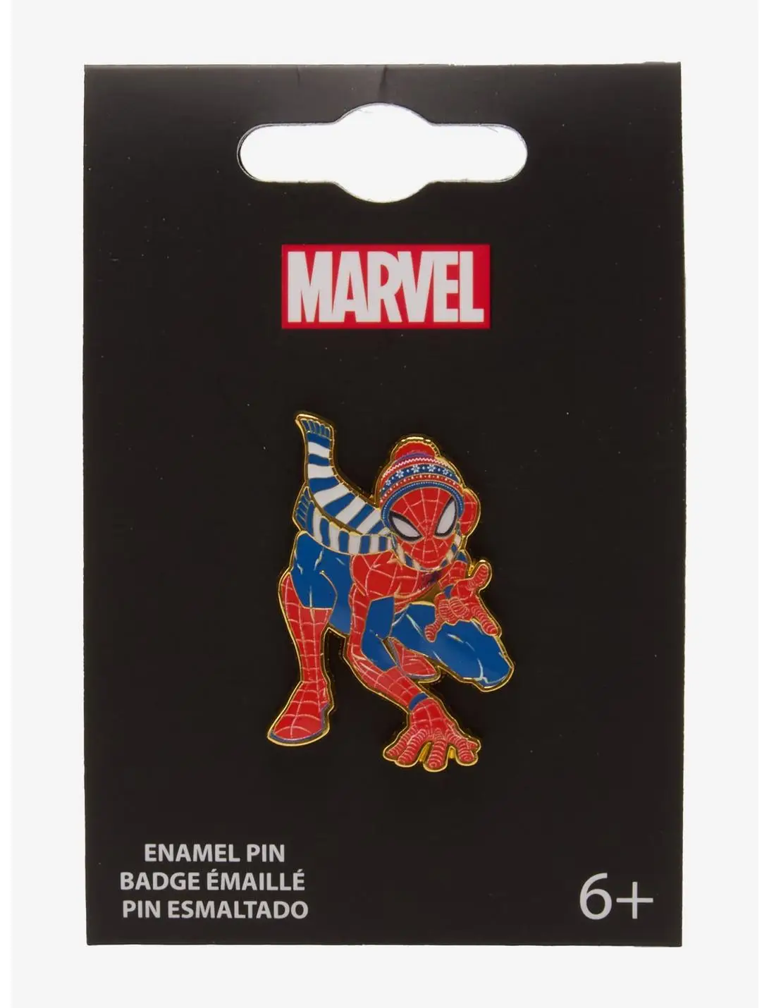 Loungefly Marvel Spider-Man Winter Look Enamel Pin - BoxLunch Exclusive