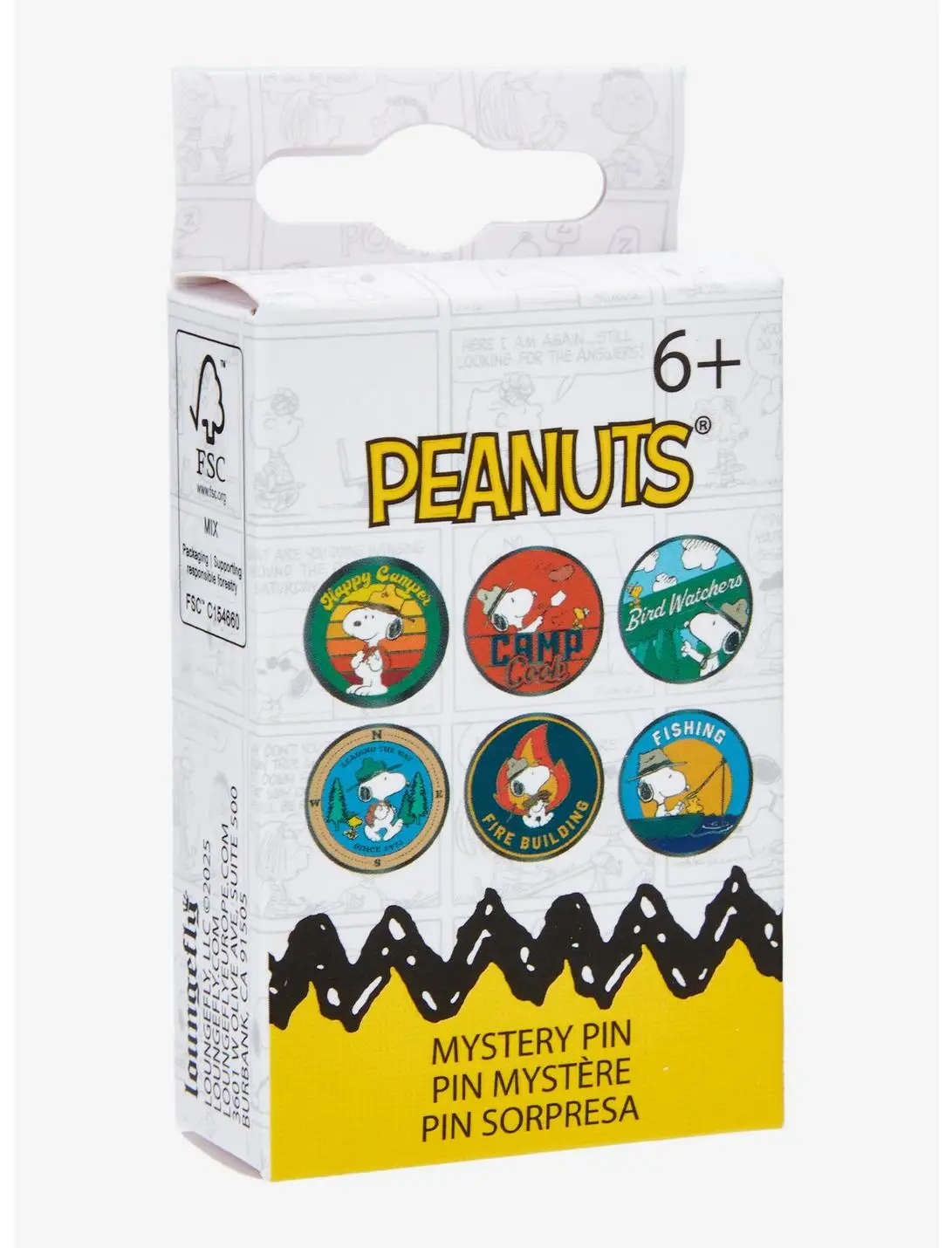 Loungefly Peanuts Camp Snoopy Blind Box Enamel Pin — BoxLunch Exclusive