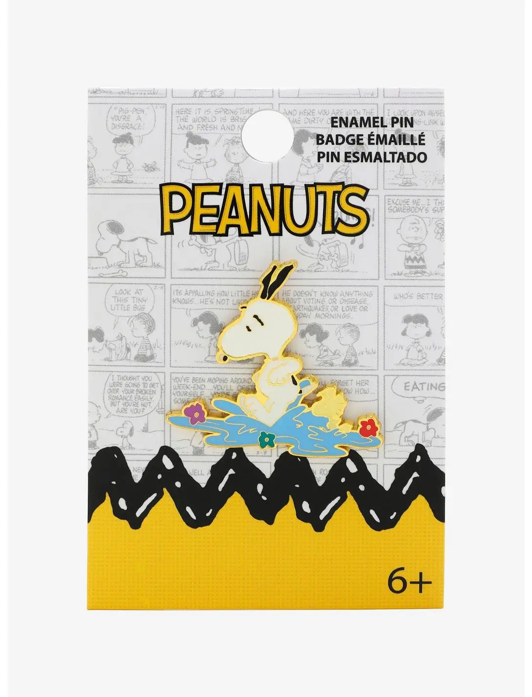 Loungefly Peanuts Snoopy and Woodstock Rain Puddle Enamel Pin — BoxLunch Exclusive