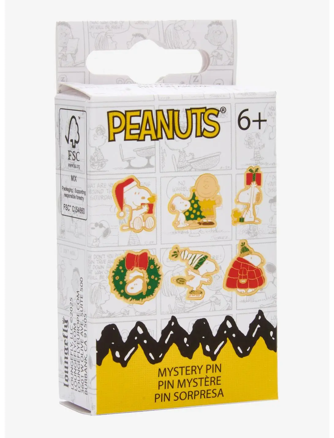 Loungefly Peanuts Snoopy Christmas Cookie Scented Blind Box Enamel Pin — BoxLunch Exclusive
