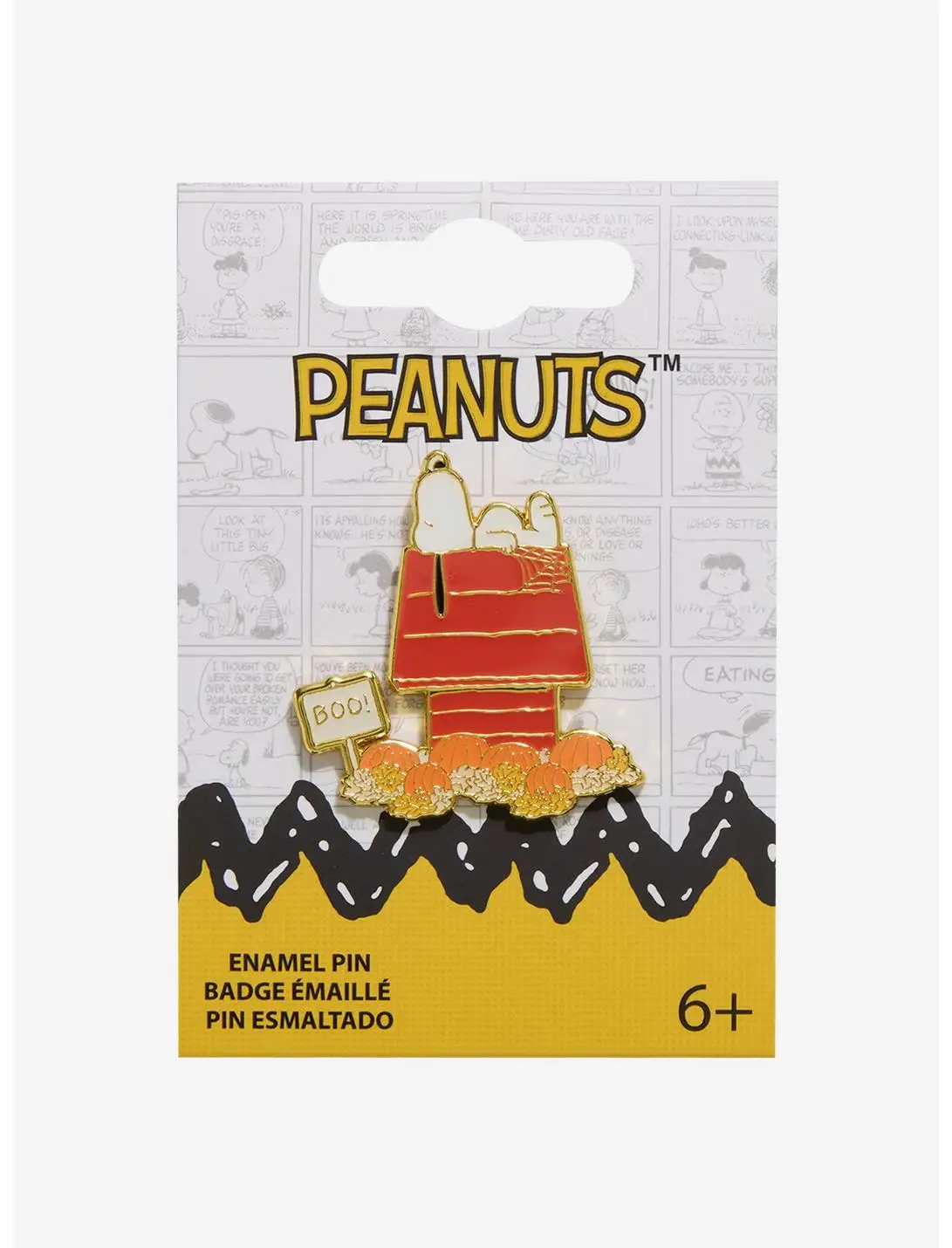 Loungefly Peanuts Snoopy Halloween Doghouse Enamel Pin - BoxLunch Exclusive