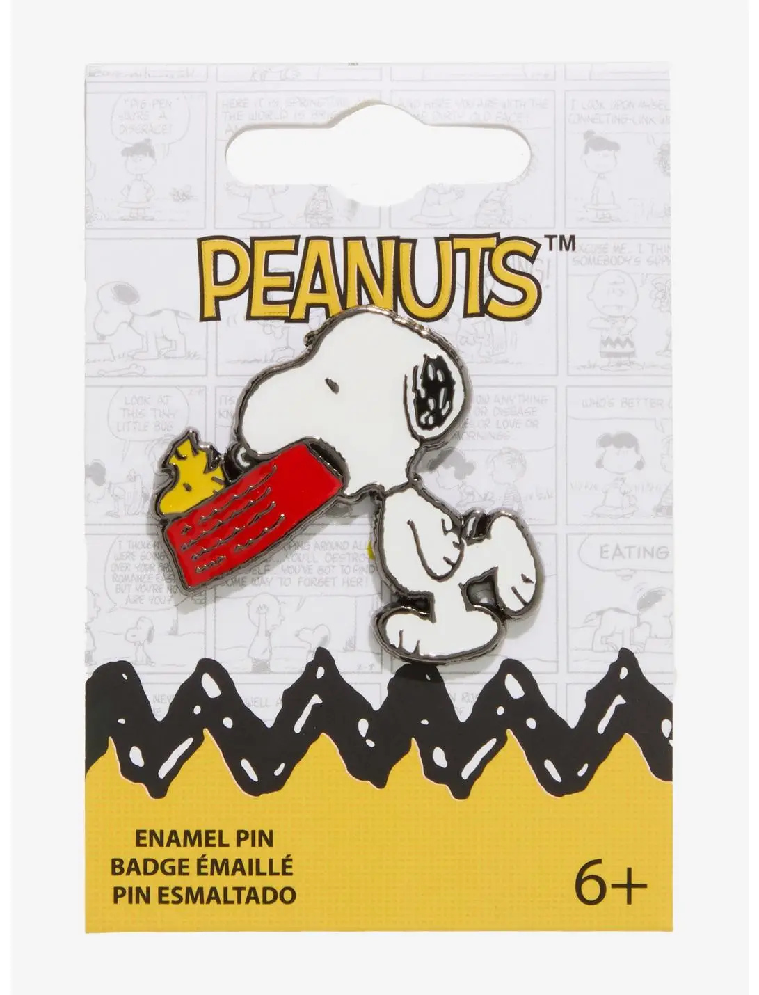 Loungefly Peanuts Snoopy & Woodstock Food Bowl Enamel Pin