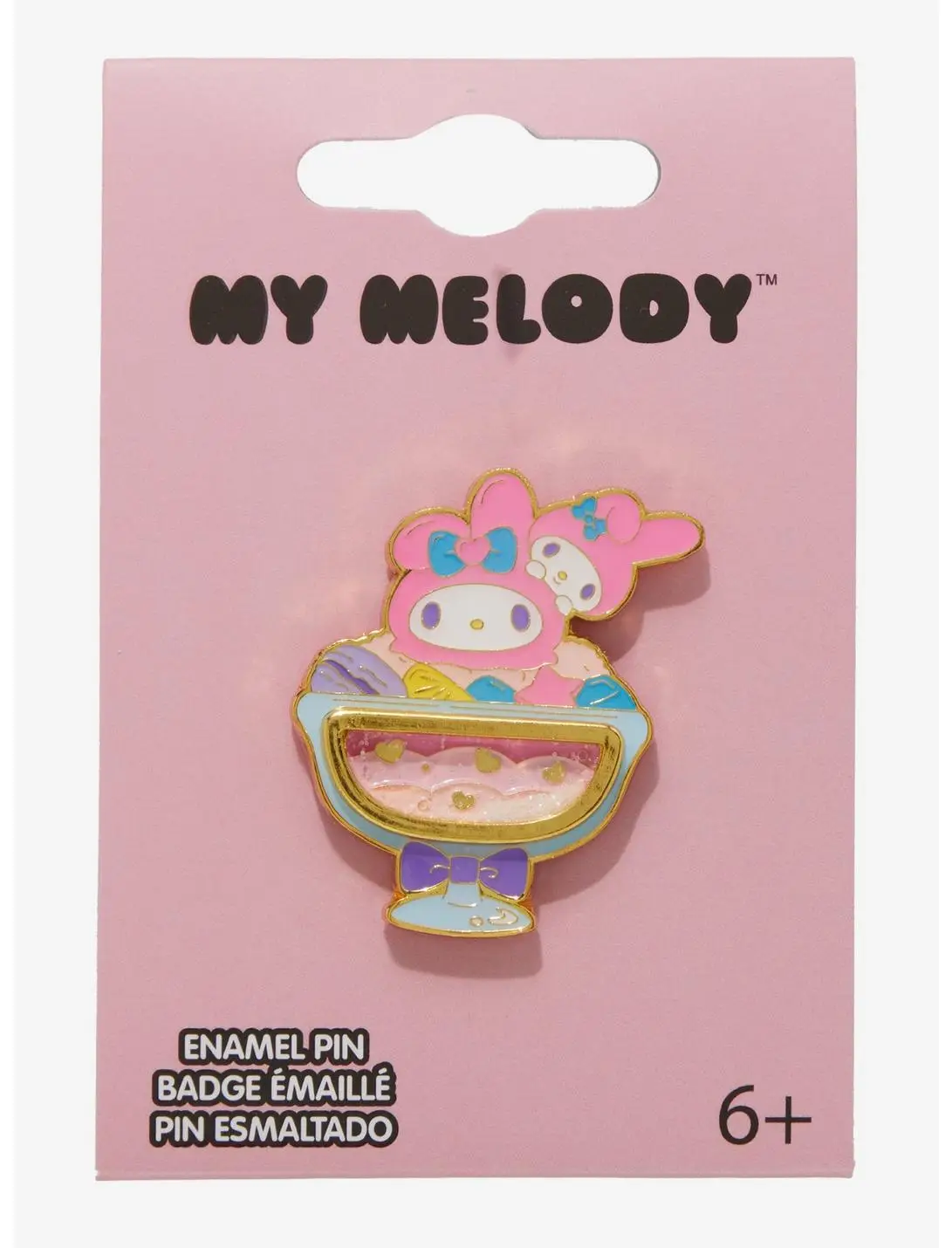 Loungefly Sanrio My Melody Ice Cream Sundae Glitter Enamel Pin — BoxLunch Exclusive
