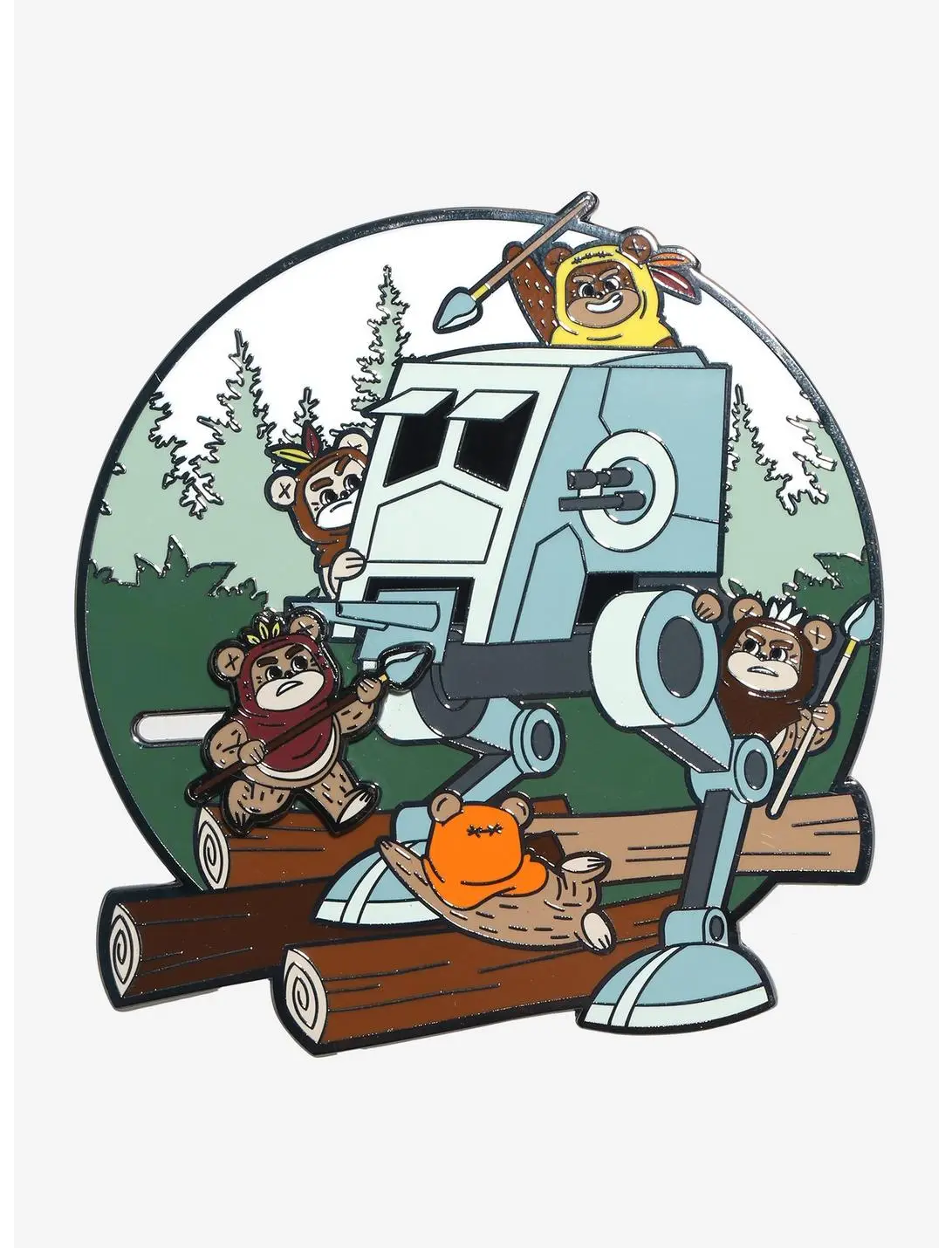 Loungefly Star Wars Ewok Attack Moving Limited Edition Enamel Pin - BoxLunch Exclusive